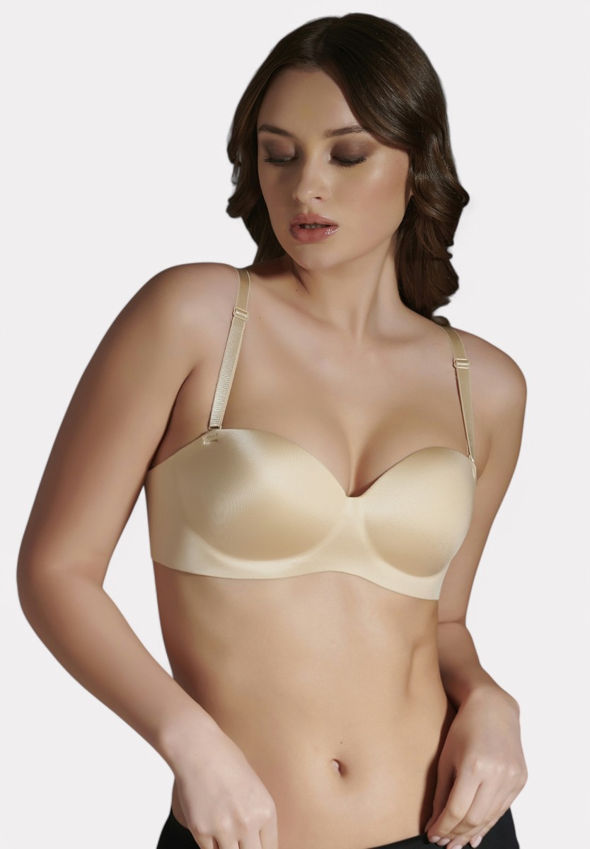  Strapless Laser-Cut Σουτιέν B Cup New Bra Lingerie Μπεζ NB6050-A-B-Μπεζ 2025