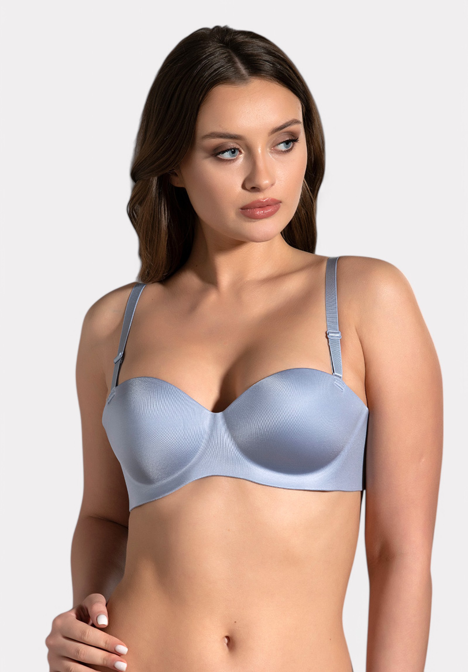  Strapless Laser-Cut Σουτιέν B Cup New Bra Lingerie Σιελ NB6050-G-Γαλάζιο 2025