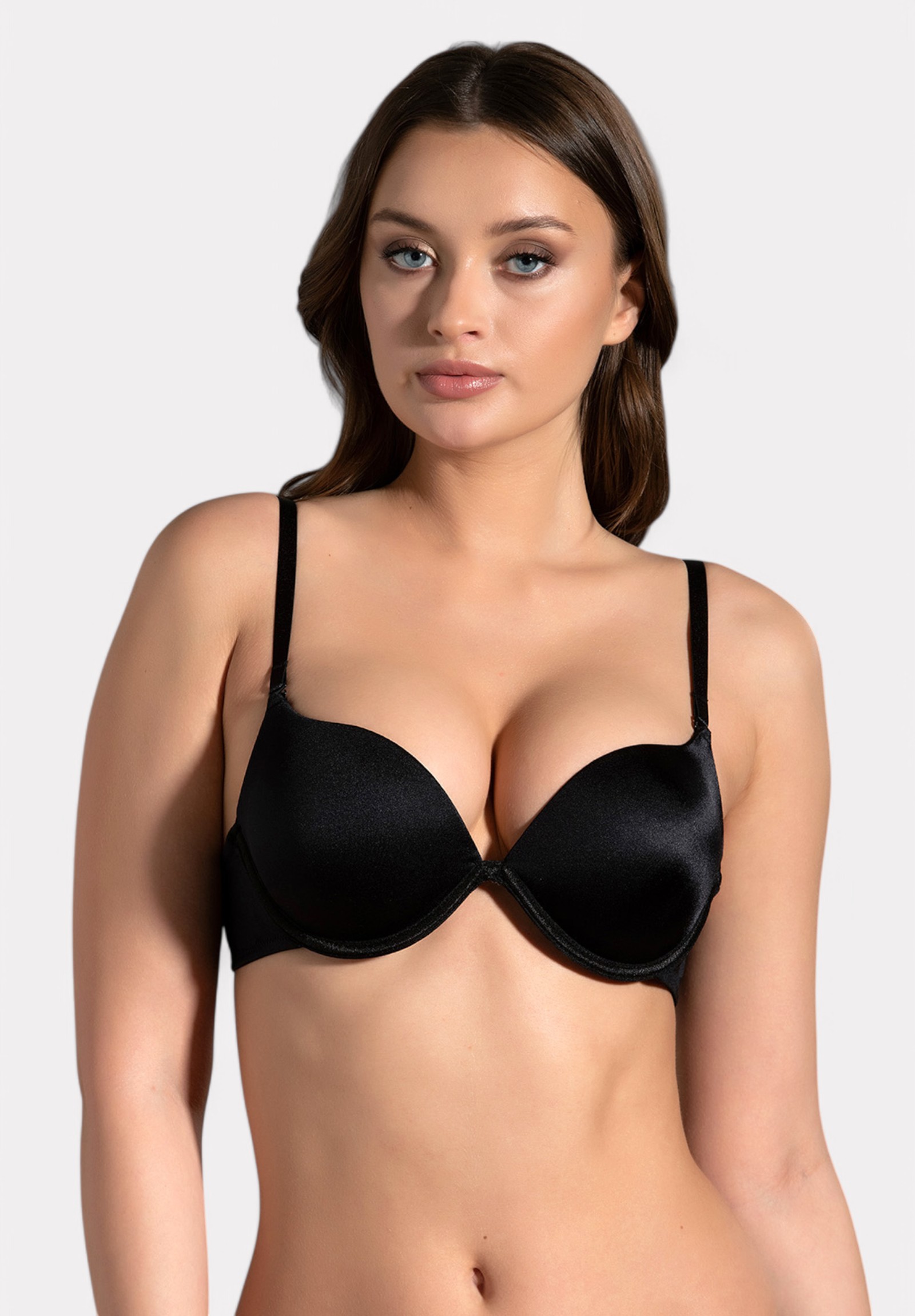 New Bra Lingerie New Bra B Cup Double Push-Up – Με Αποσπώμενες Τιράντες Μαύρο NB7035-3-Μαύρο