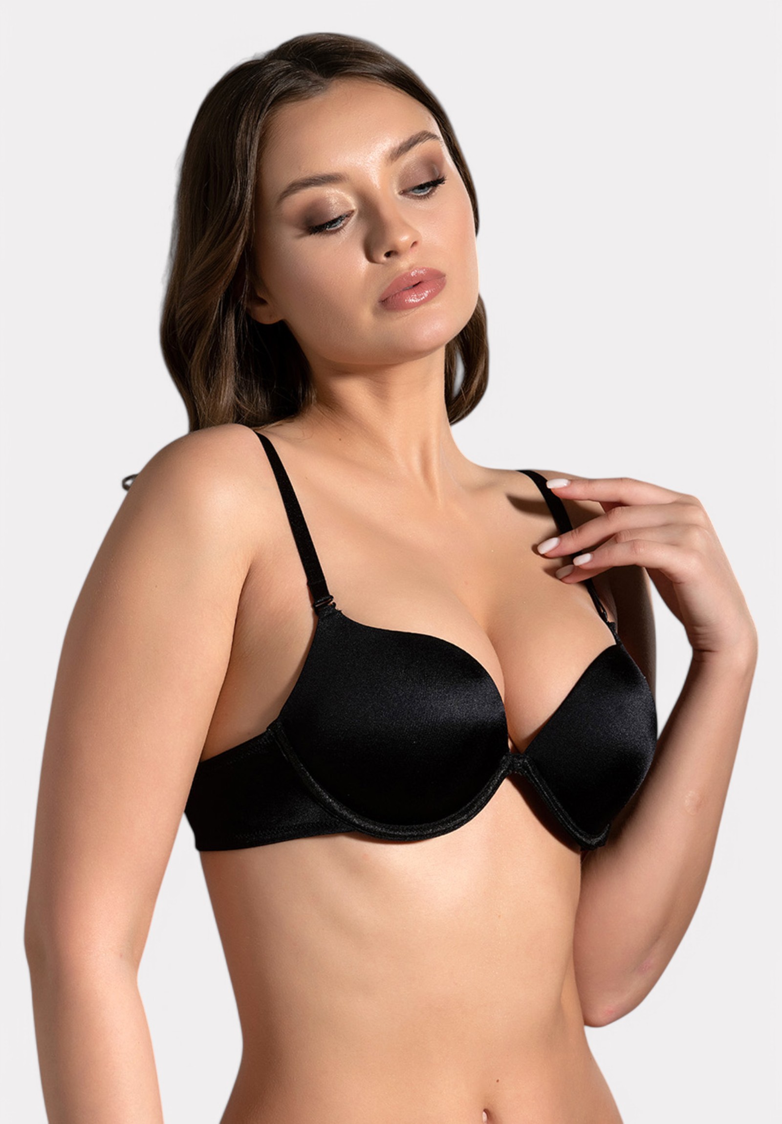 New Bra B Cup Double Push-Up – Με Αποσπώμενες Τιράντες Μαύρο NB7035-3-Μαύρο φωτογραφία