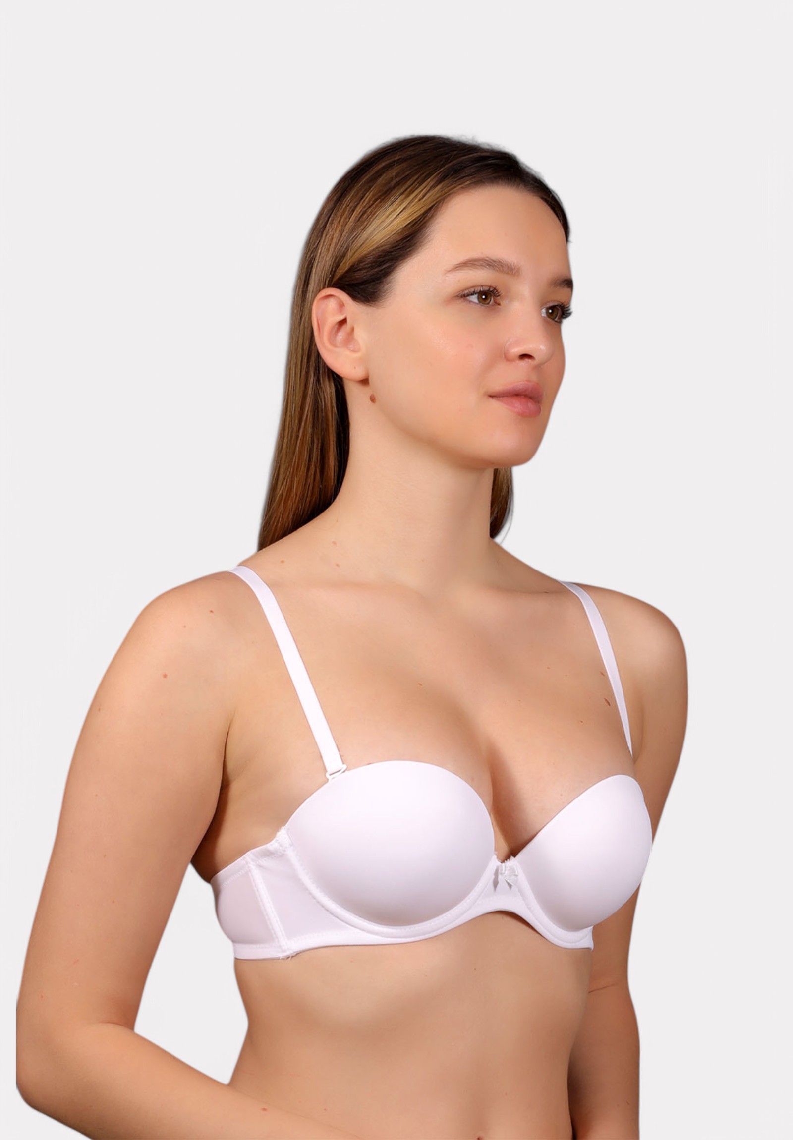  Strapless Σουτιέν New Bra Double Push-Up B Cup Λευκό – Απόλυτο Κράτημα & Ανόρθωση NB7040-1-Λευκό 2025