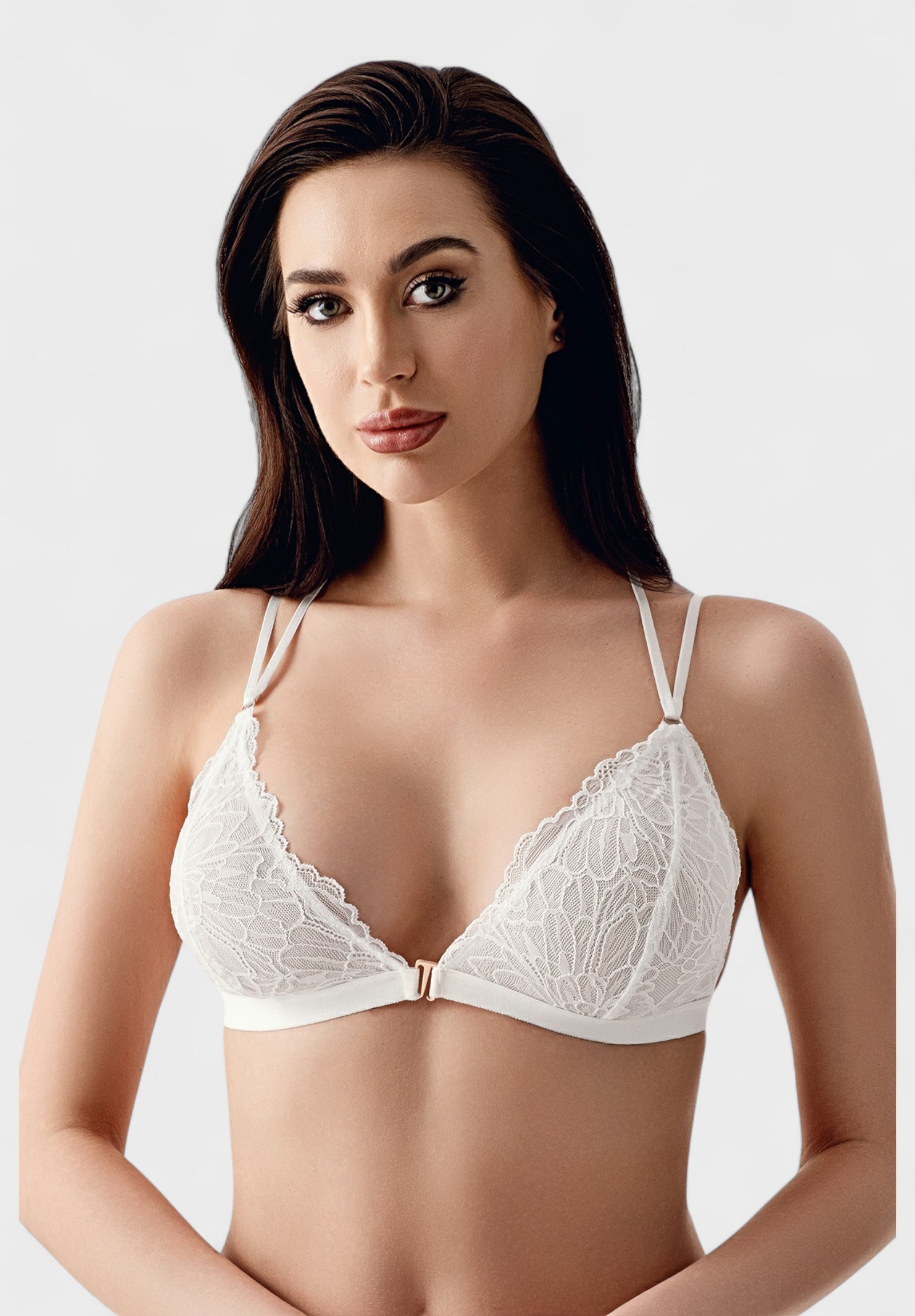  Δαντελένιο Σουτιέν Brallet B Cup New Bra Εκρού NB8326-1-Εκρού 2025
