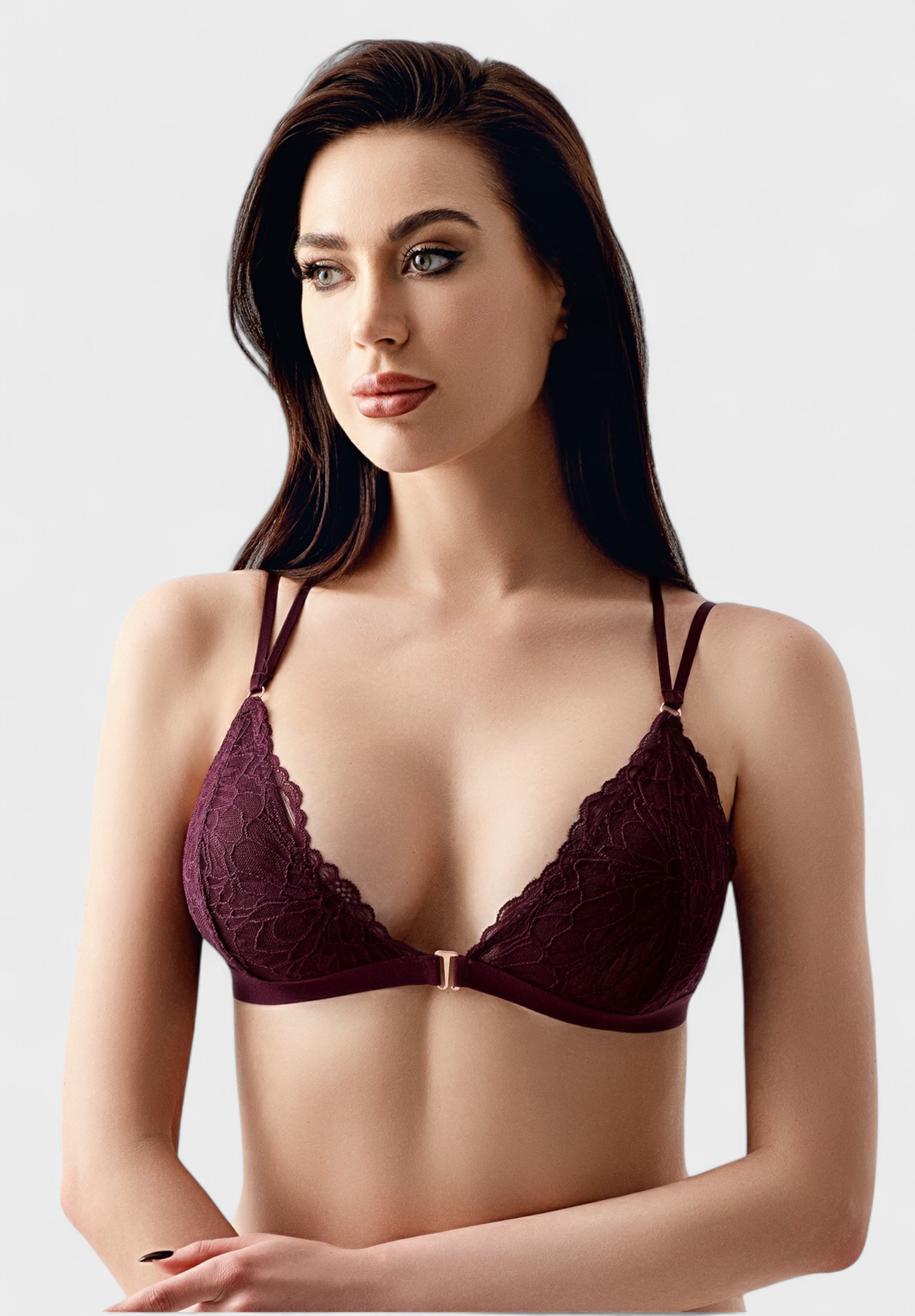  Δαντελένιο Σουτιέν Brallet B Cup New Bra Μπορντό NB8326-4-Μπορντώ 2025