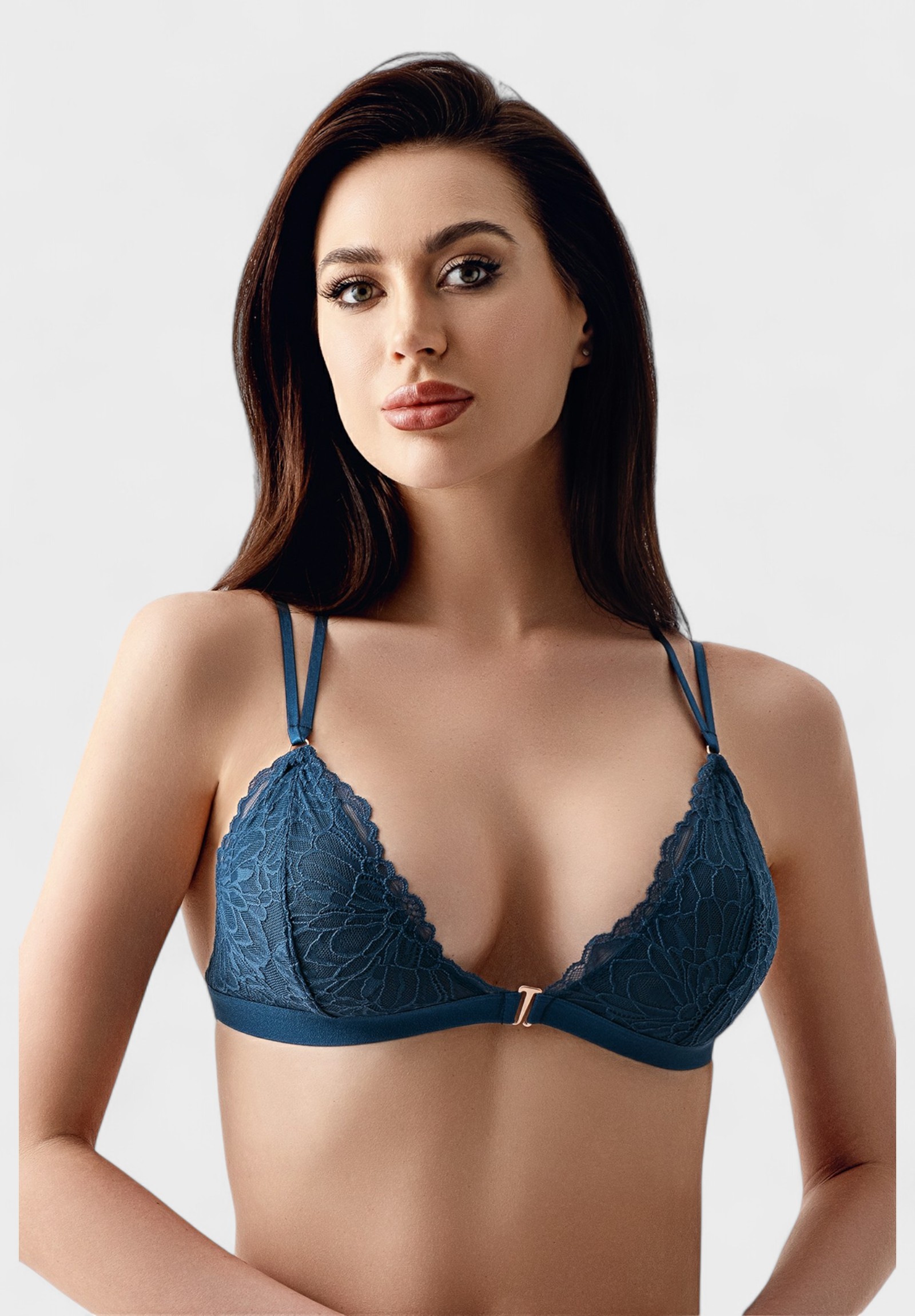  Δαντελένιο Σουτιέν Brallet B Cup New Bra Πετρόλ NB8326-2-Πετρόλ 2025