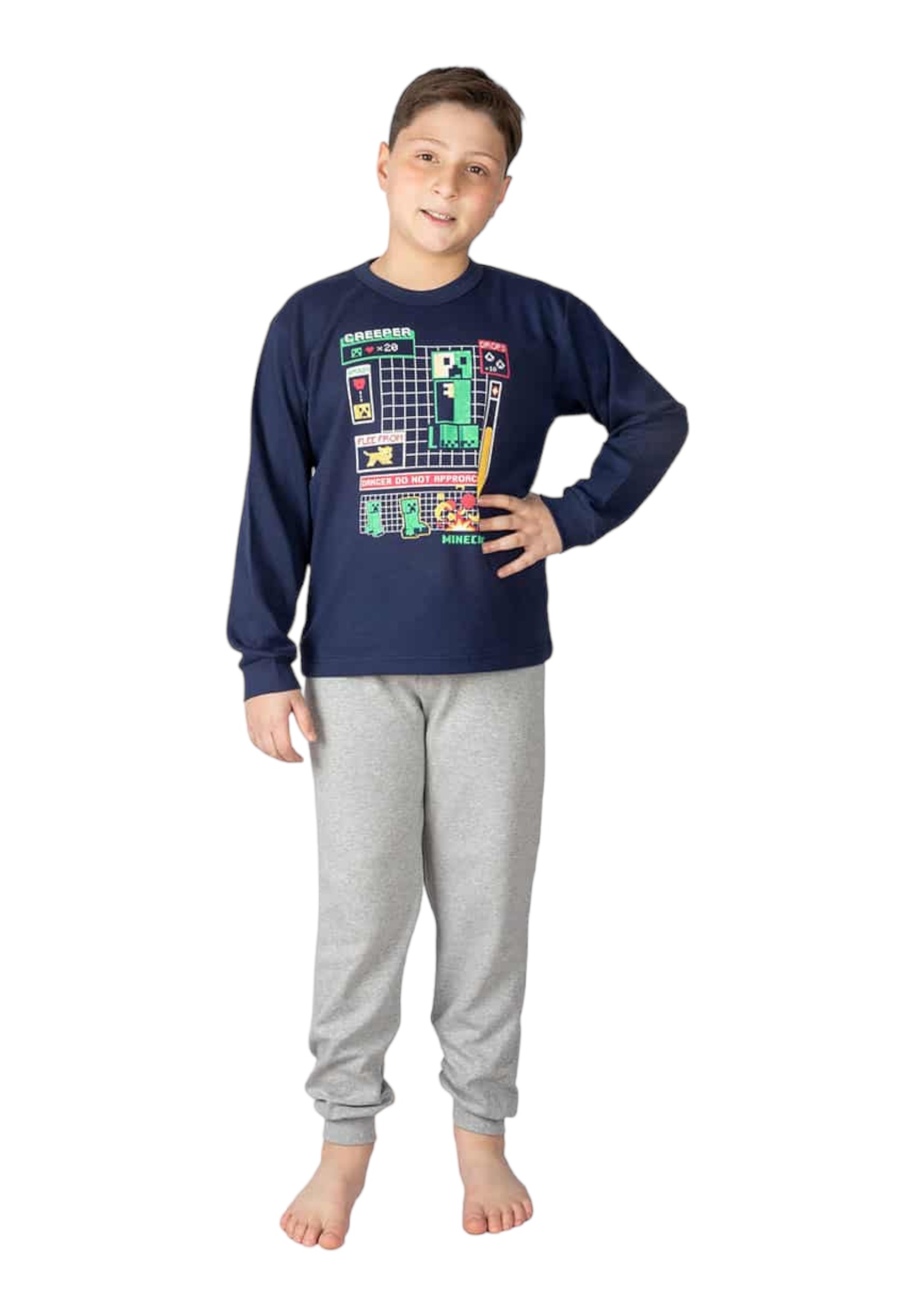 Nina Club Πιτζάμα παιδική Nina Club Robot Game Μπλε NINA347C-Μπλε