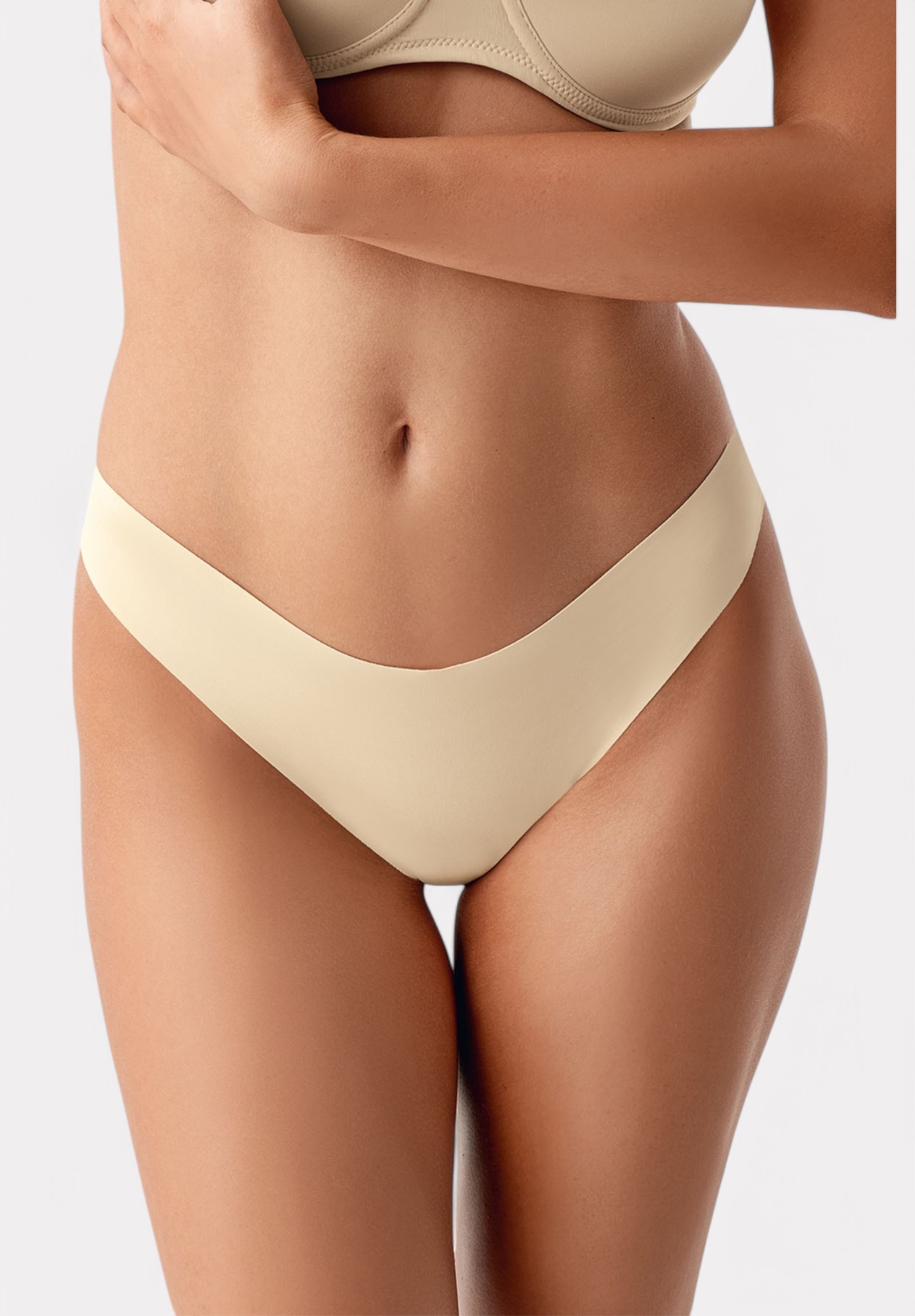  Σλιπ Brazil Laser Cut New Bra με σιλικόνη NB9204-Μπεζ 2025