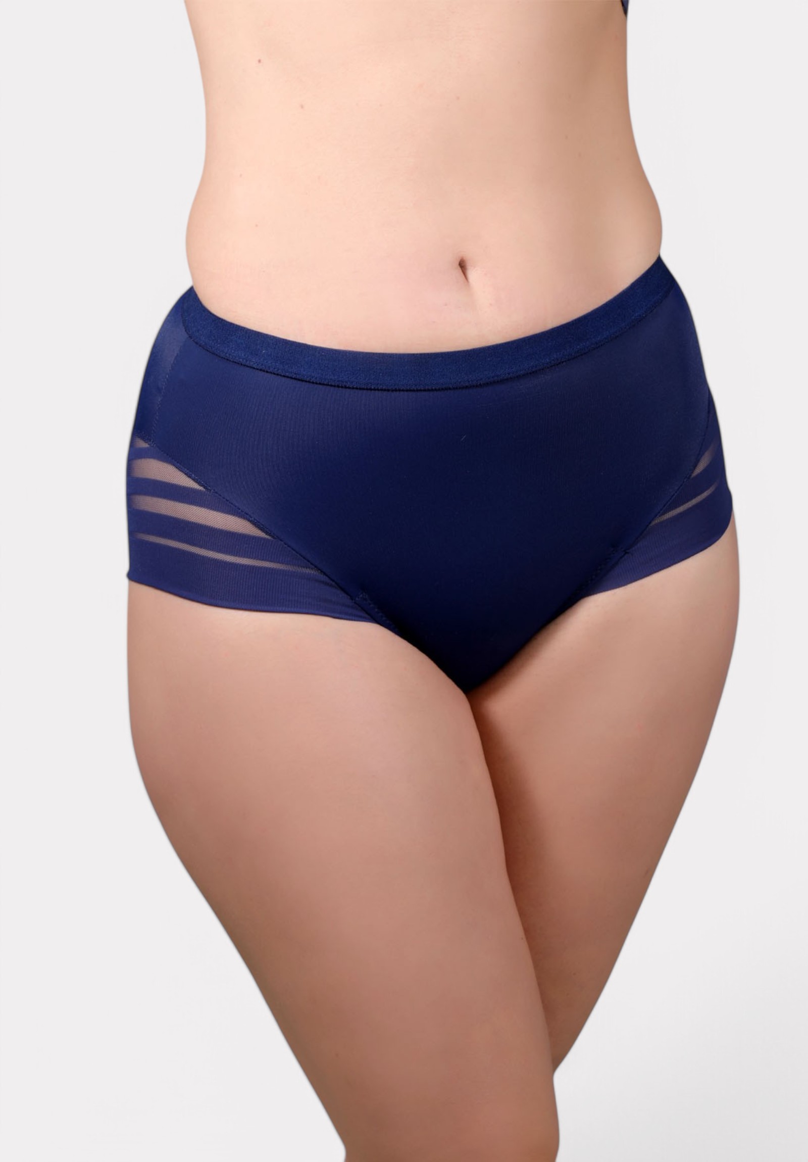 New Bra Lingerie Εσώρουχο Κορσέ Mikro New Bra με κομψές λεπτομέρειες από διαφανές τούλι Μπλε NB9301-3-Μπλε