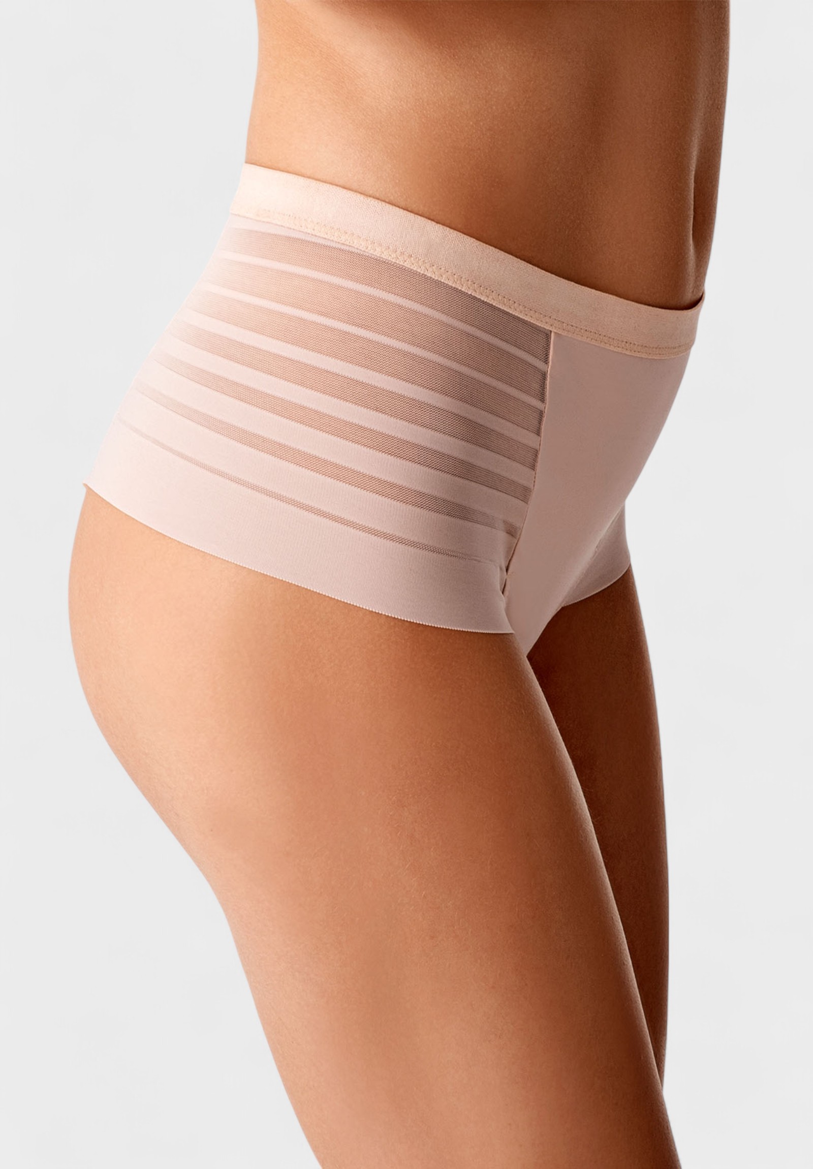 Brazil γυναικείο ψηλόμεσο Laser Cut New Bra Lingerie Μπεζ NB9302-1-Μπεζ φωτογραφία