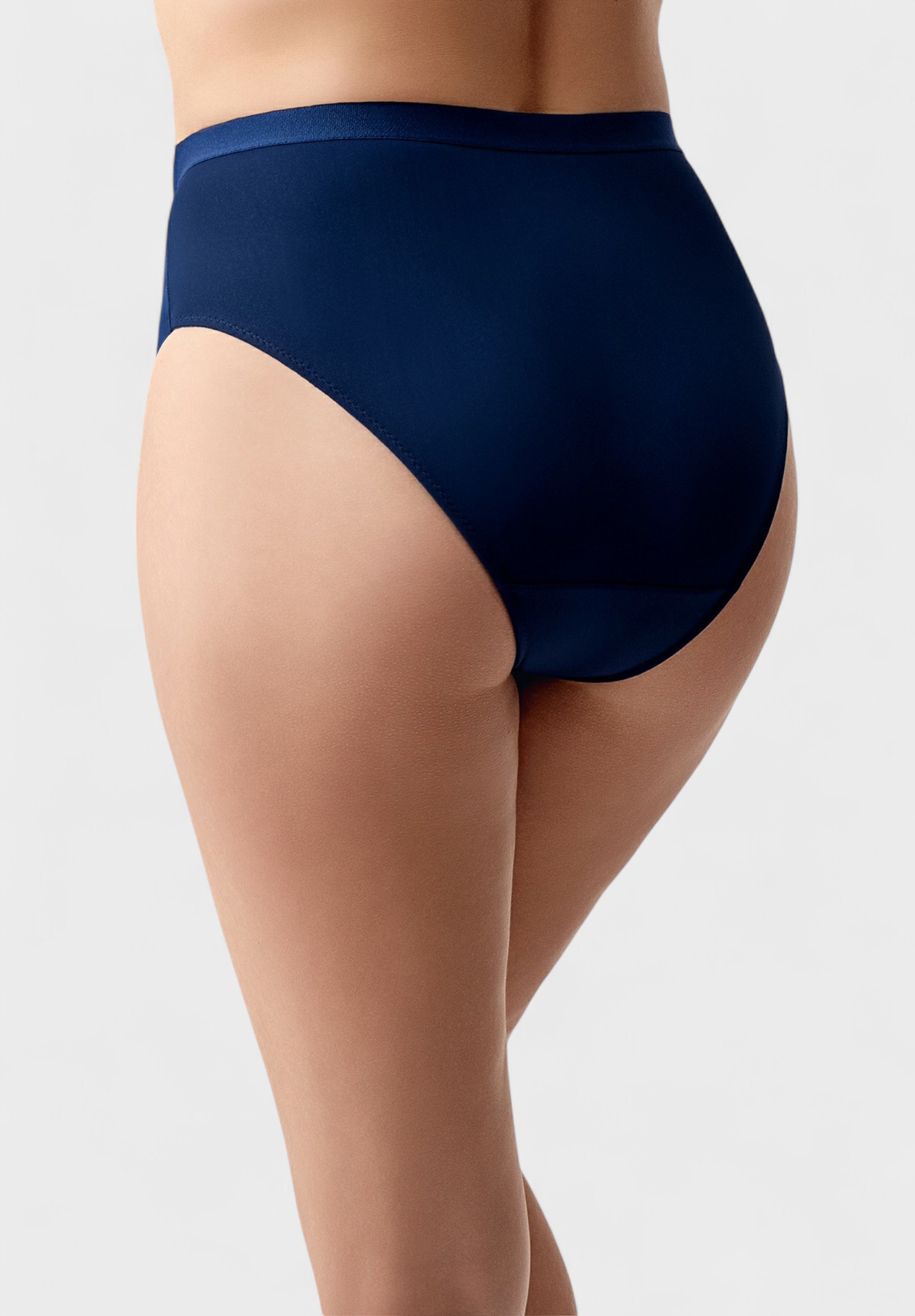 Slip γυναικείο ψηλόμεσο Laser Cut New Bra Lingerie Μπλε NB9303-3-Μπλε φωτογραφία