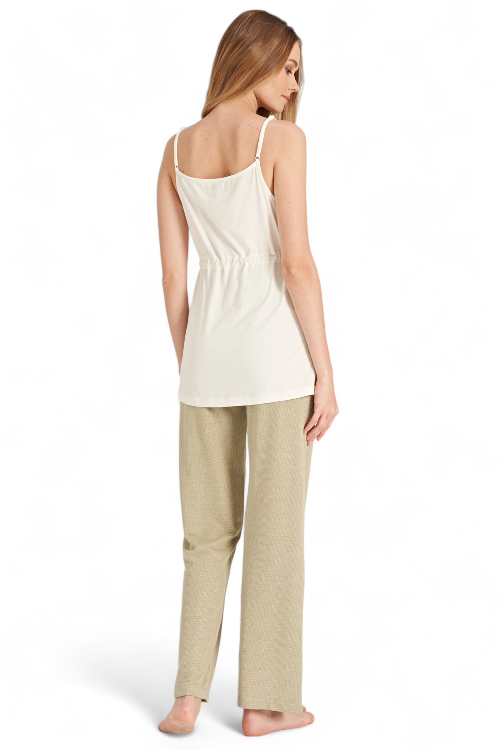 Πιτζάμα εγκυμοσύνης με ρόμπα Fayza Extra Soft FZA5075-Πράσινο φωτογραφία