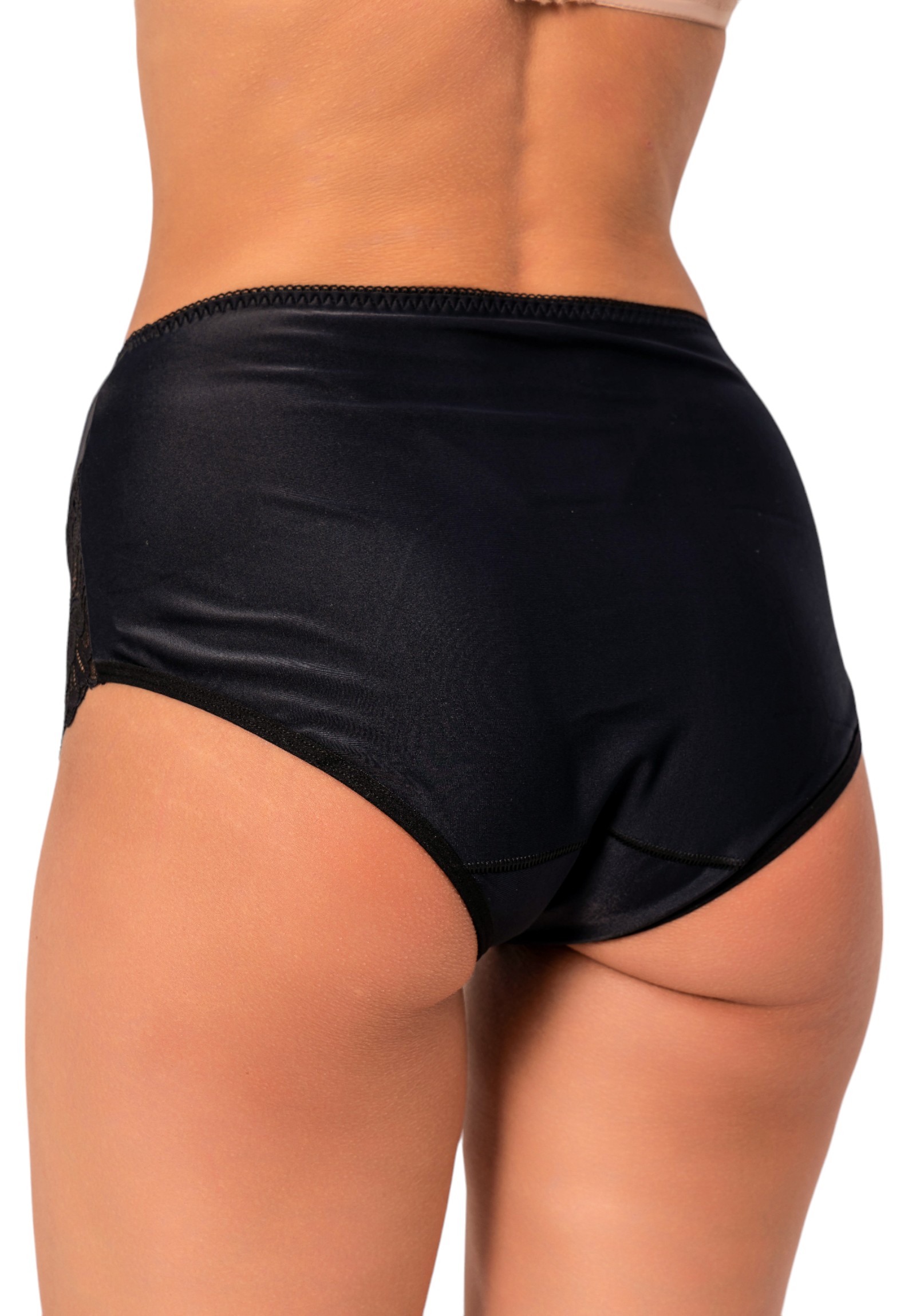 Σλιπ γυναικείο ψηλόμεσο Avangard AV459-Μαύρο φωτογραφία