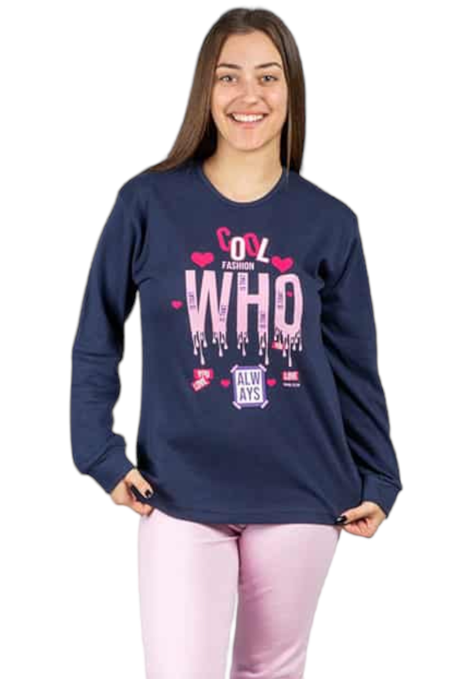 Πιτζάμα εφηβική βαμβακερή Nina Club Cool NC520B-Μπλε φωτογραφία