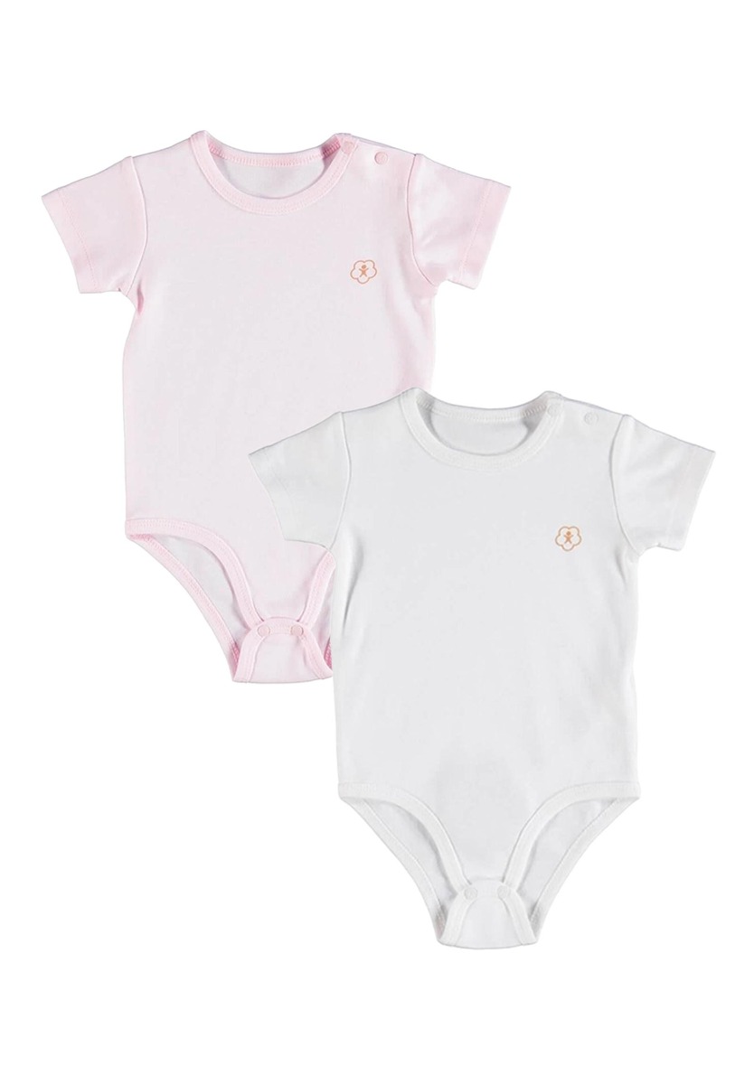 Biorganic Κορμάκια βρεφικά από οργανικό βαμβάκι Little Girl 2 τεμ. 56627B