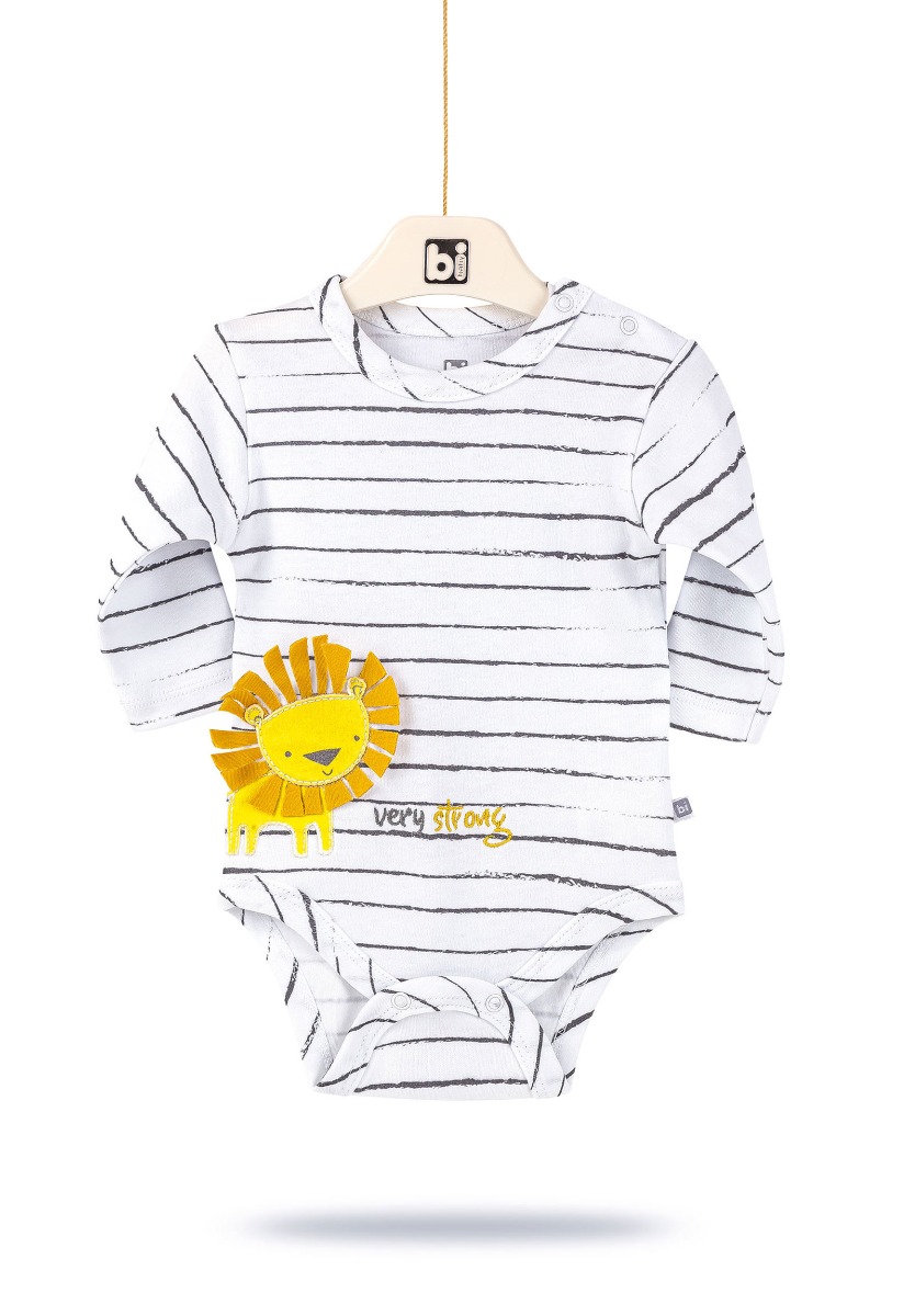 Bi Baby Κορμάκι βρεφικό μακρύ μανίκι Strong Lion 56736