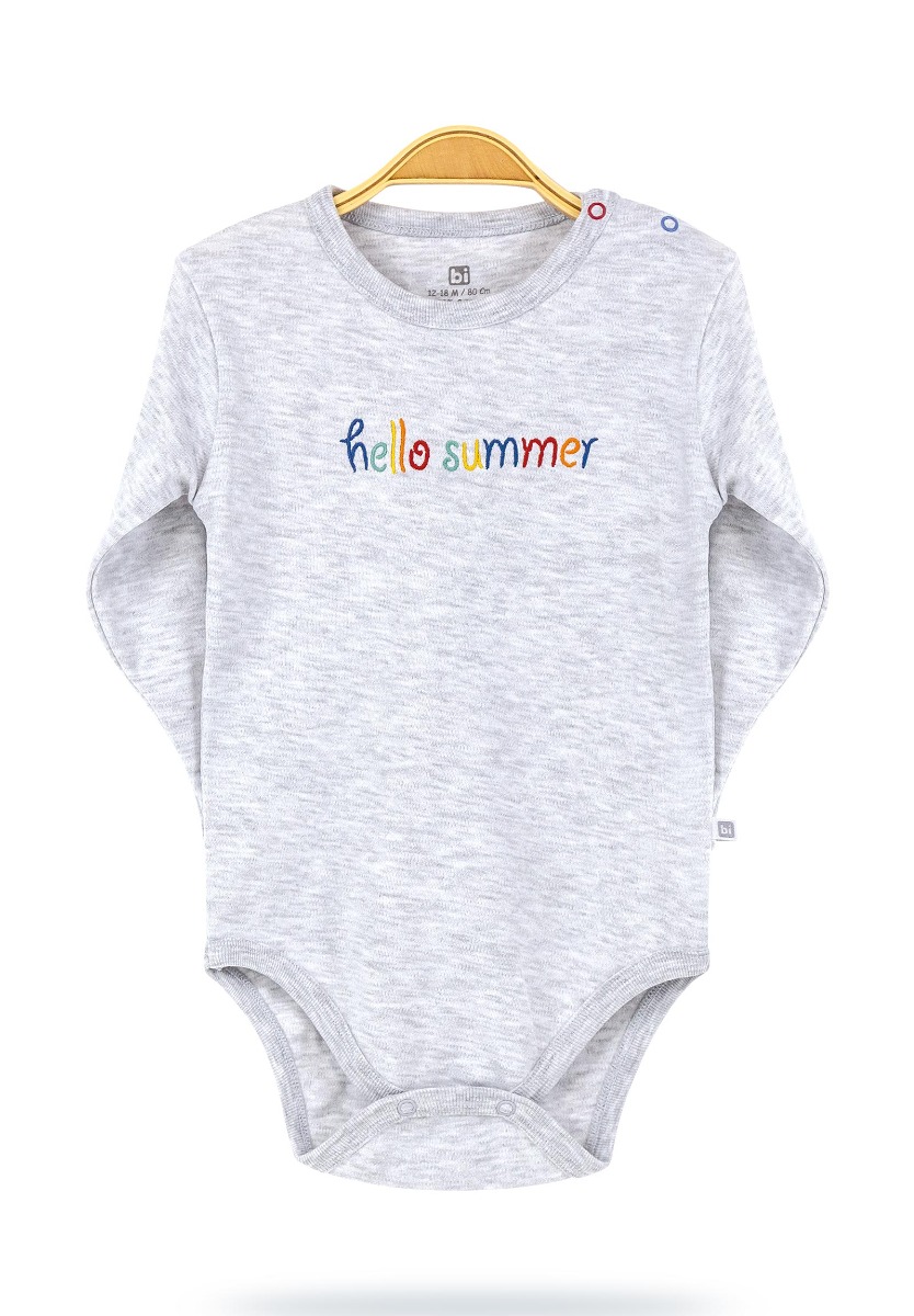 Bi Baby Κορμάκι βρεφικό μακρυμάνικο Hello Summer 56766