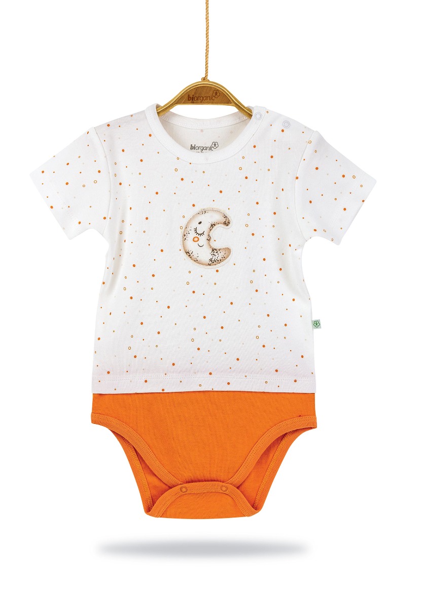 Biorganic Κορμάκι Βρεφικό με κοντό μανίκι Unisex 56770