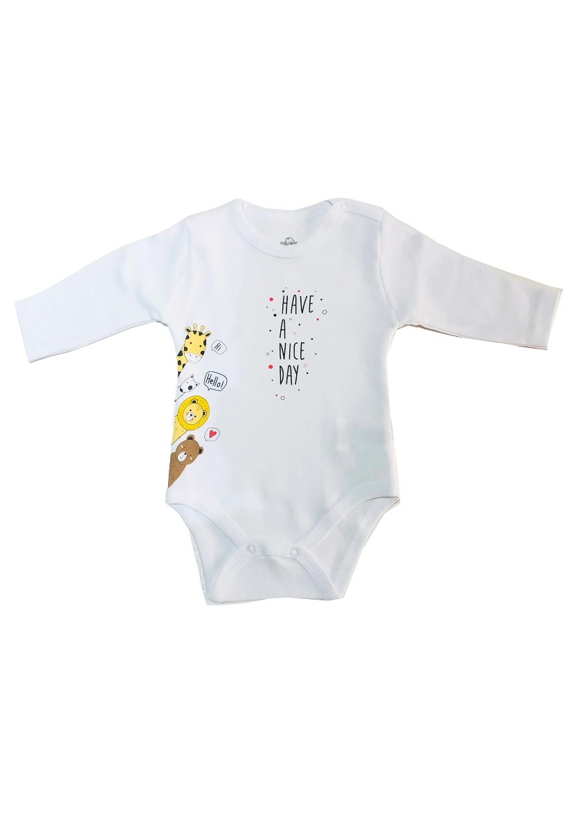 Bimini Κορμάκι βρεφικό μακρύ μανίκι Nice Day 56820