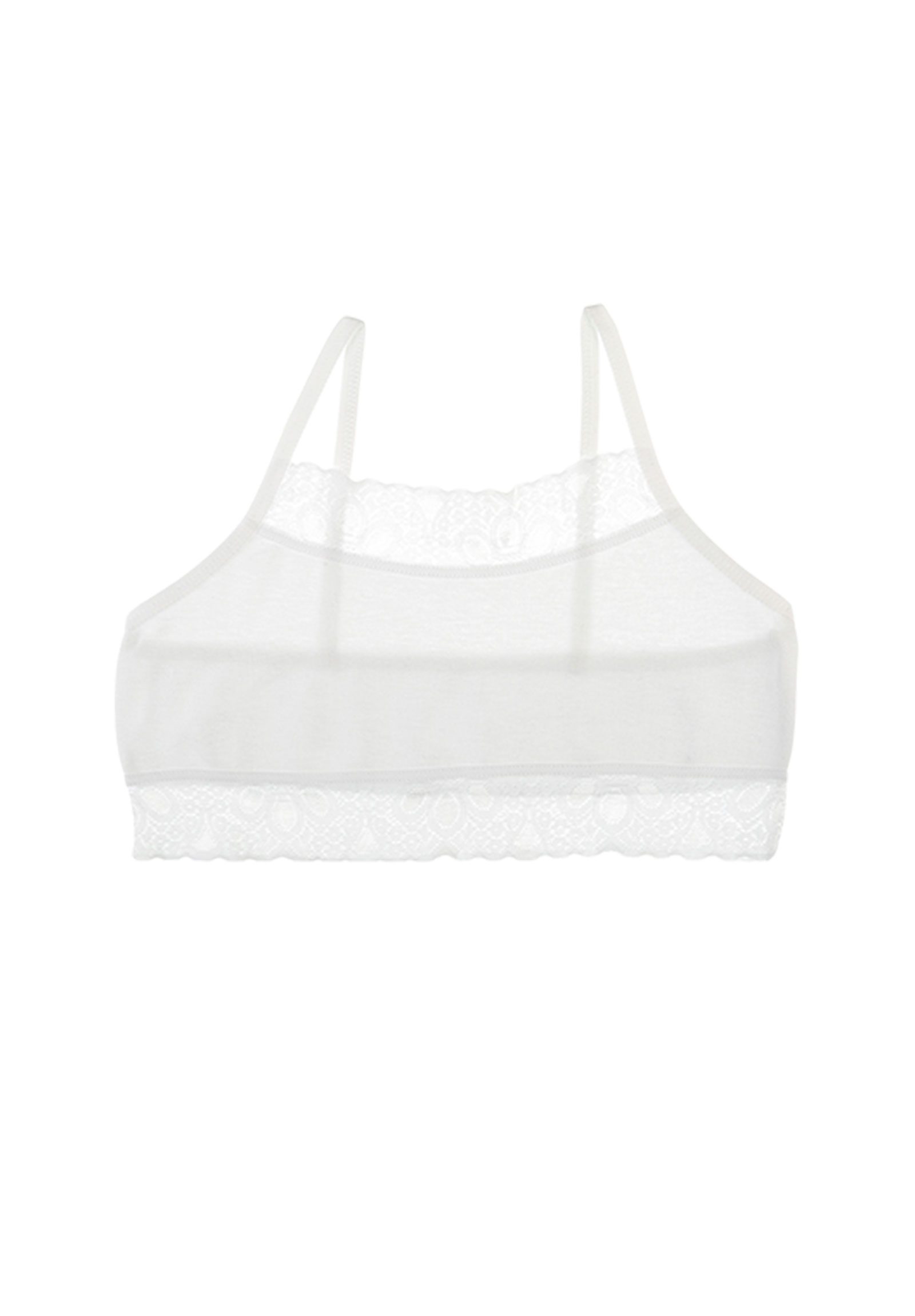 Μπουστάκι εφηβικό χωρίς ενίσχυση με δαντέλα 5951QN-Μαύρο φωτογραφία