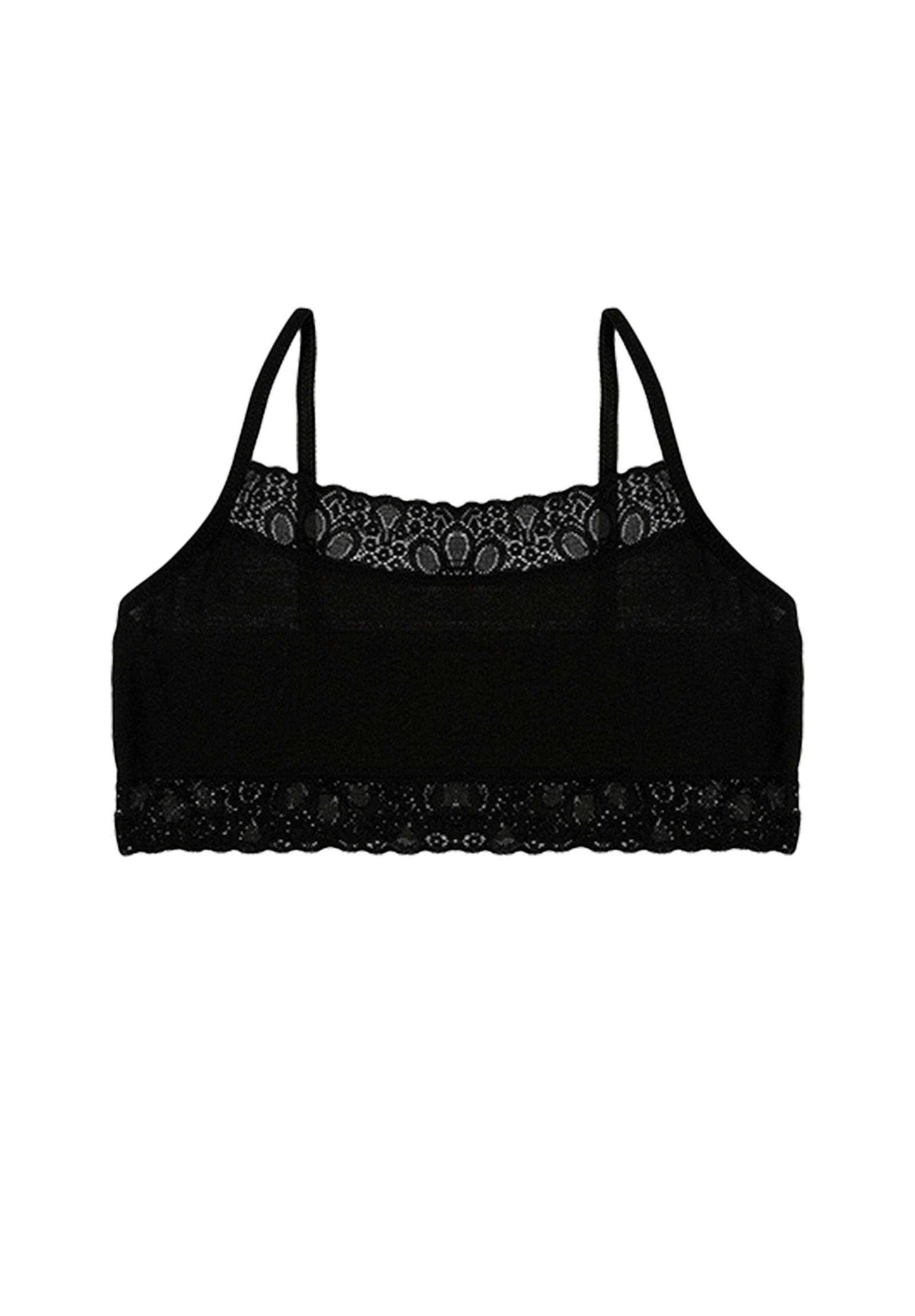 Donella Μπουστάκι εφηβικό χωρίς ενίσχυση με δαντέλα 5951QN-Λευκό