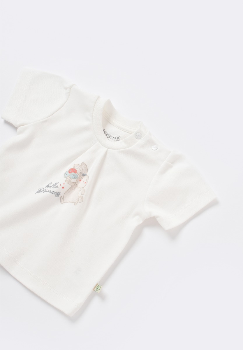 Σετ Βρεφικων Ρουχων Biorganic Pretty Bunny BRG59732-Μέντα φωτογραφία