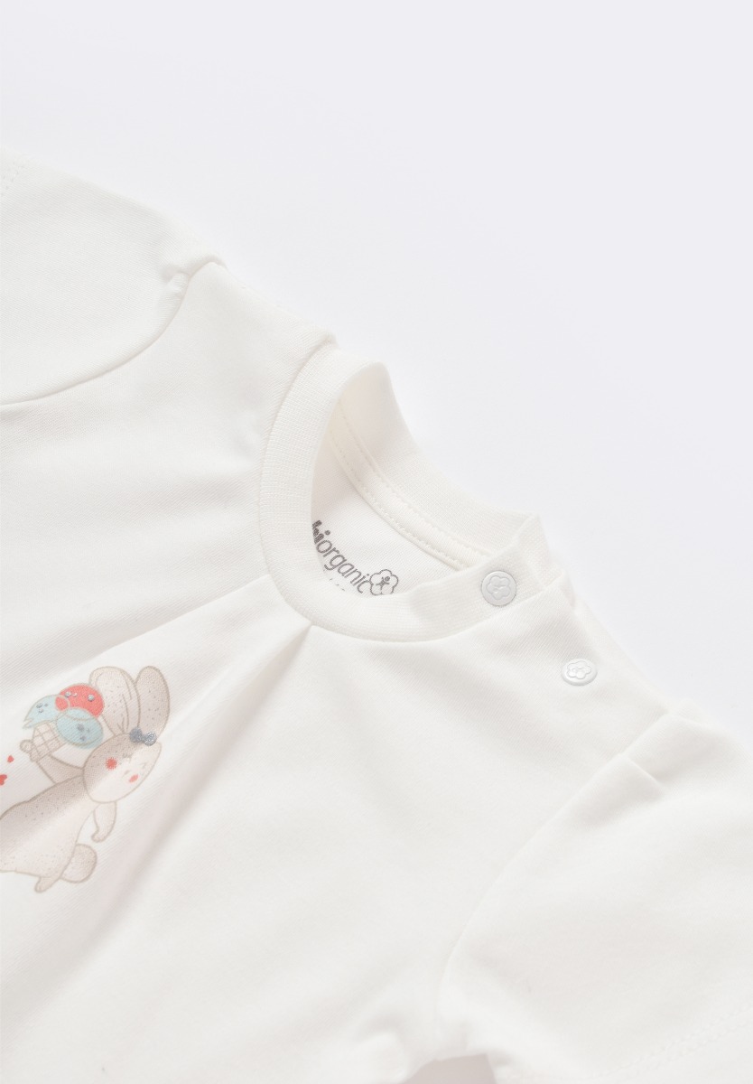 Σετ Βρεφικων Ρουχων Biorganic Pretty Bunny BRG59732-Μέντα φωτογραφία