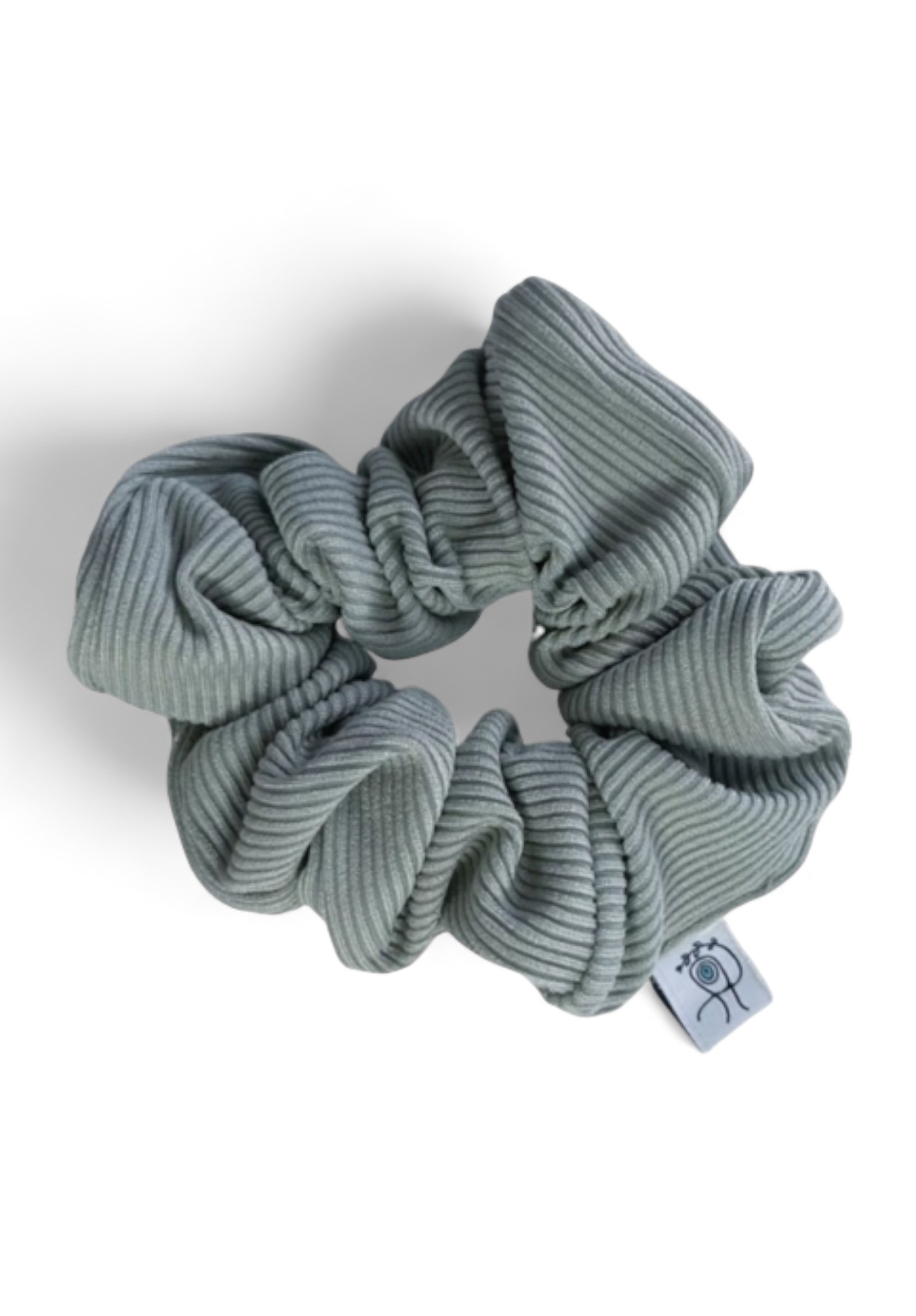  Rib Scrunchie Pastel Green SCR124-Πράσινο 2025