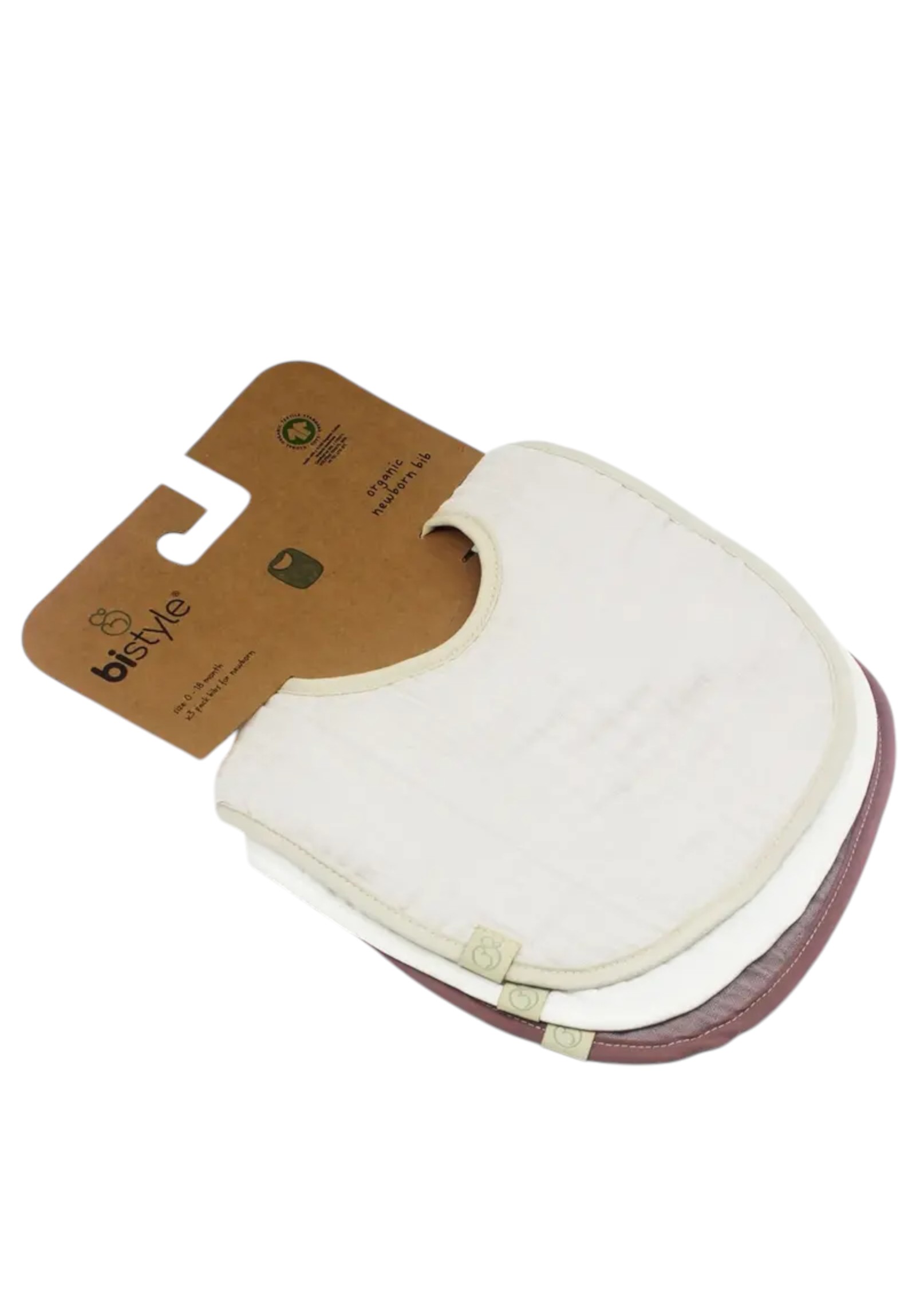 Σαλιάρες βρεφικές από οργανικό βαμβάκι Neutral Colours Biorganic BRG60101-1-Πολύχρωμο φωτογραφία