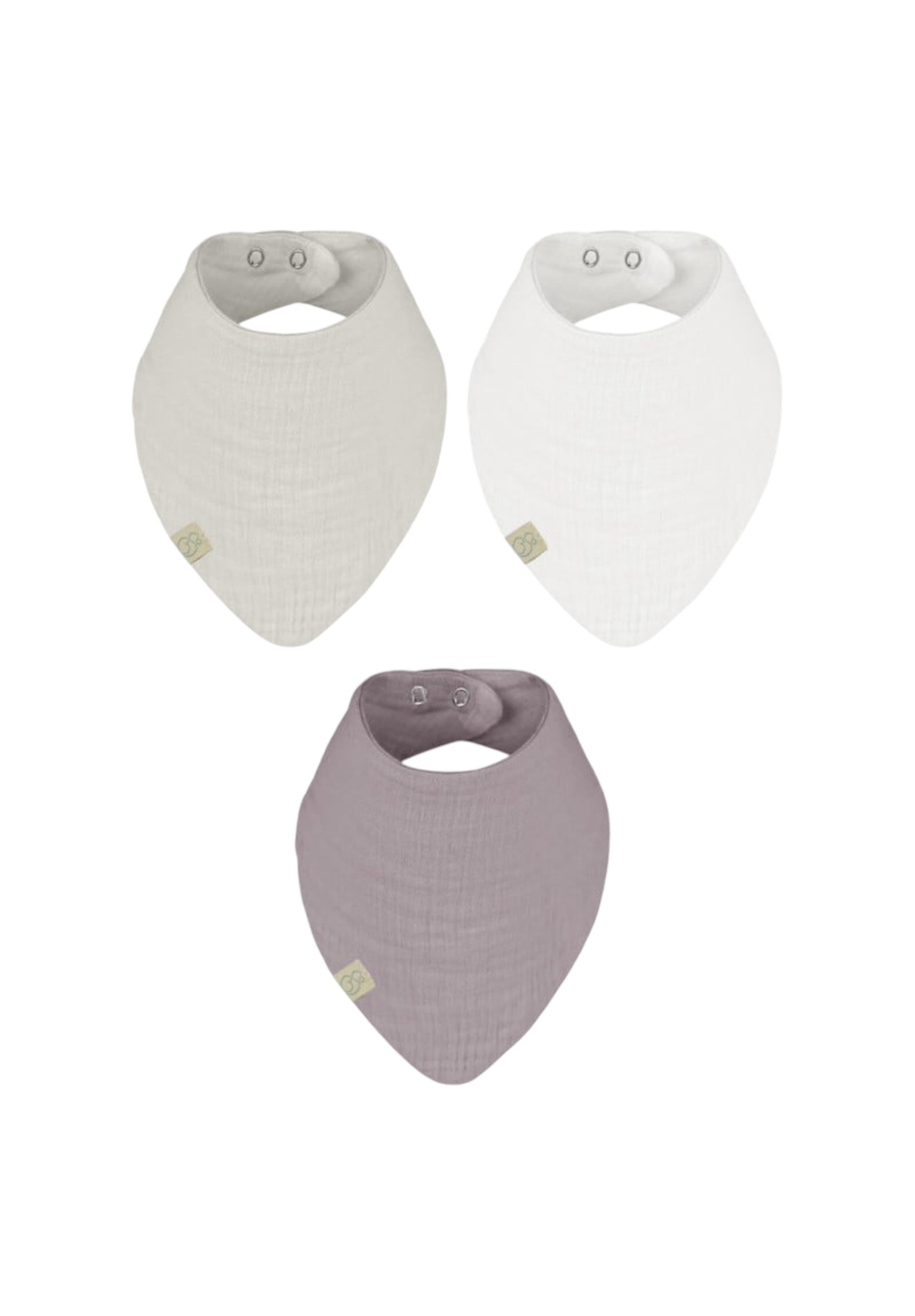 Biorganic Σαλιάρες βρεφικές φουλάρι Neutral Colours Biorganic BRG60102-1-Πολύχρωμο