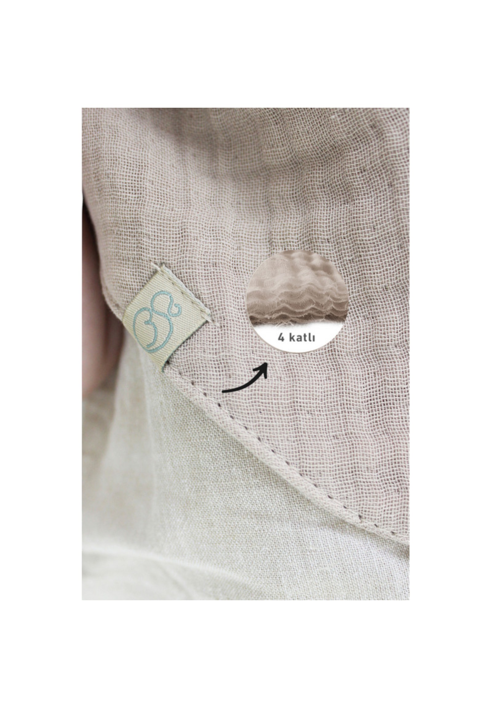 Σαλιάρες βρεφικές φουλάρι Neutral Colours Biorganic BRG60102-1-Πολύχρωμο φωτογραφία