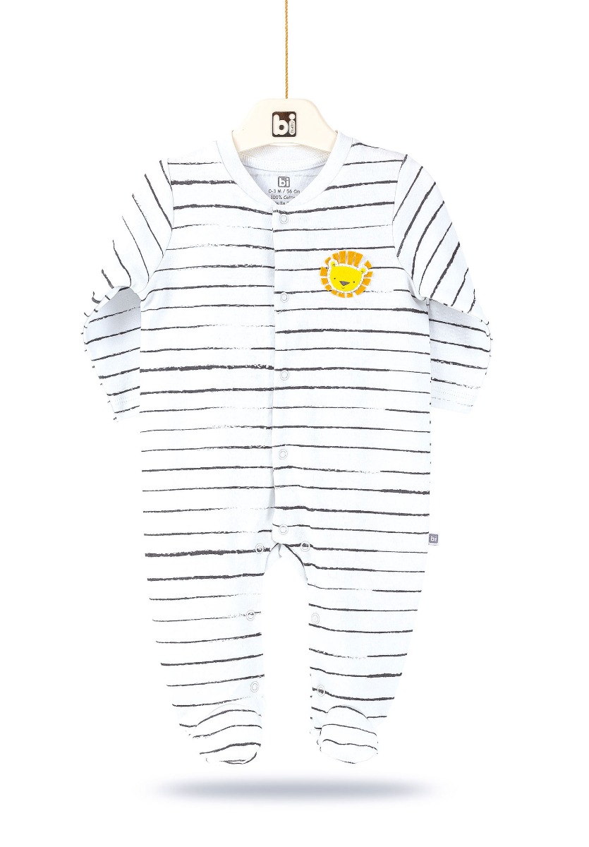 Bi Baby Φορμάκι βρεφικό με κλειστο πόδι Lion 60501
