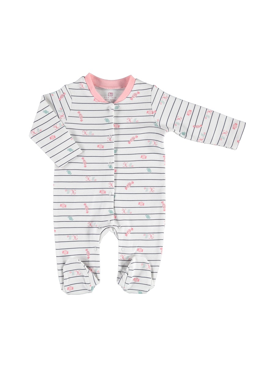 Biorganic Φορμάκι βρεφικό με κουμπάκια Sweet Candy White 60549