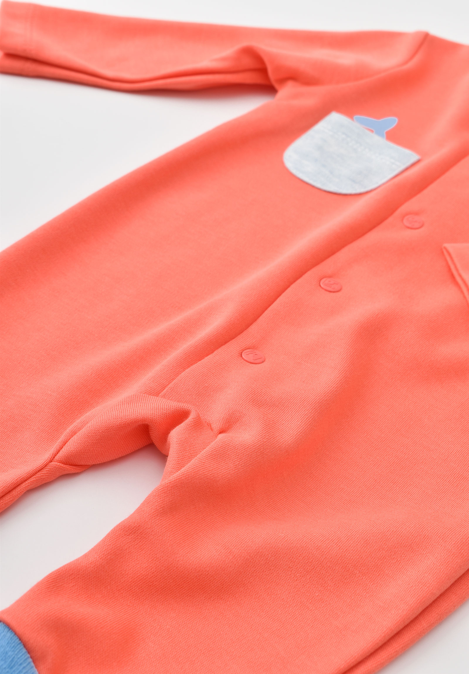 Φορμάκι βρεφικό BiBaby από οργανικό βαμβάκι Pirate Finny BB60656-Κοραλί φωτογραφία