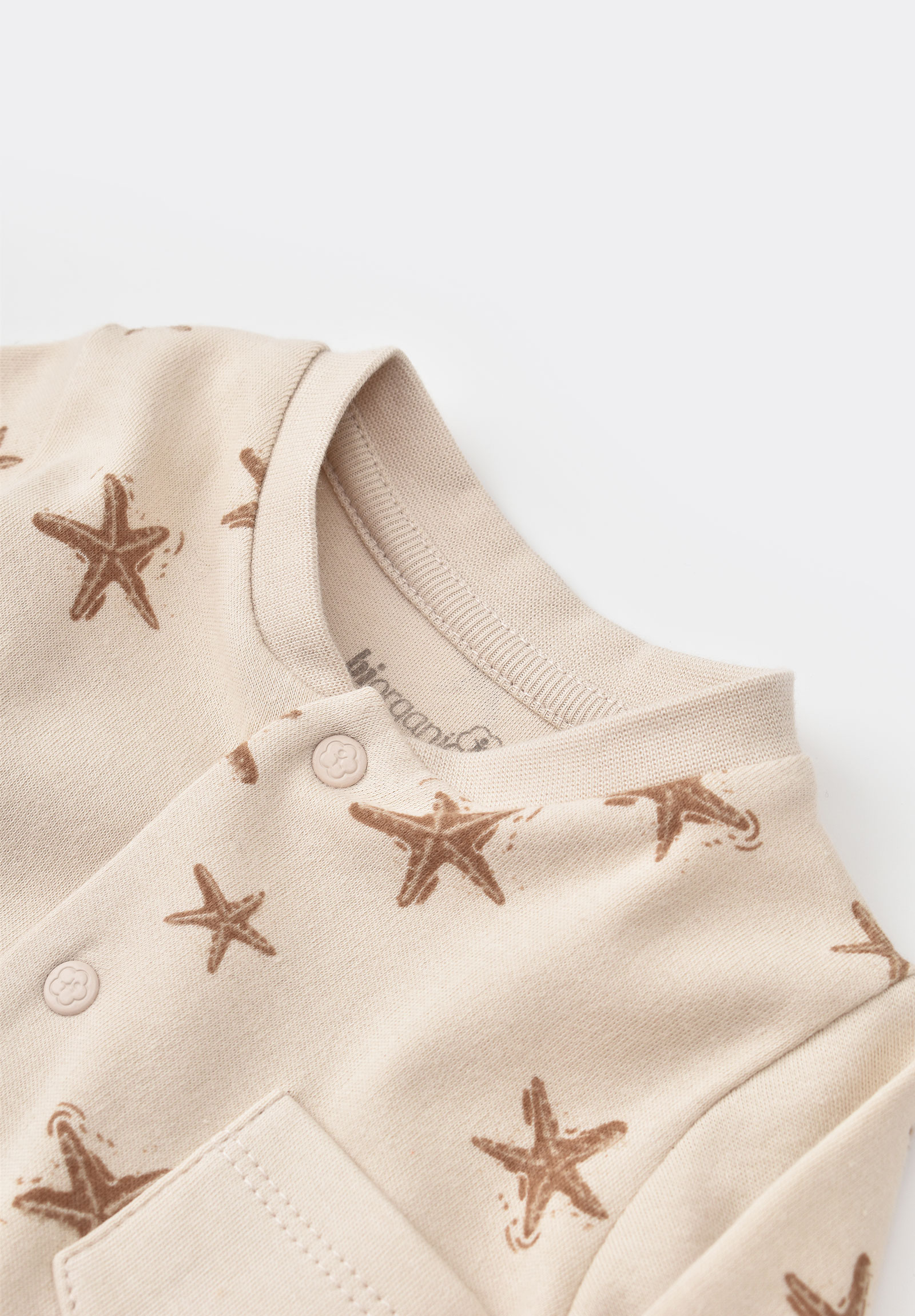 Φορμακι βρεφικό από οργανικό βαμβάκι Biorganic Magic Starfish BRG60665-Άμμος φωτογραφία