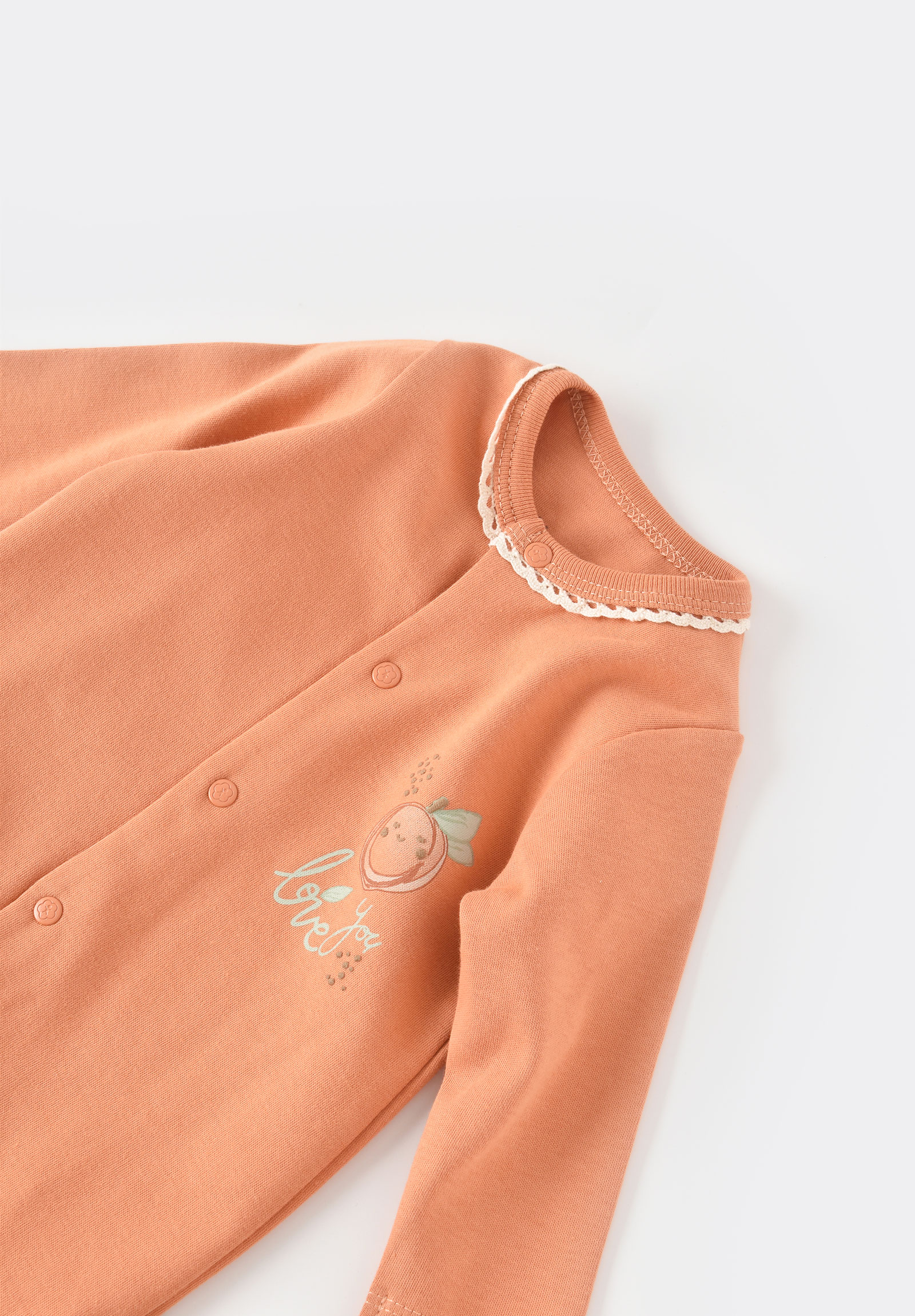 Φορμάκι βρεφικό με οργανικό βαμβάκι Biorganic Summer Fruit BRG60677-Πορτοκαλί φωτογραφία