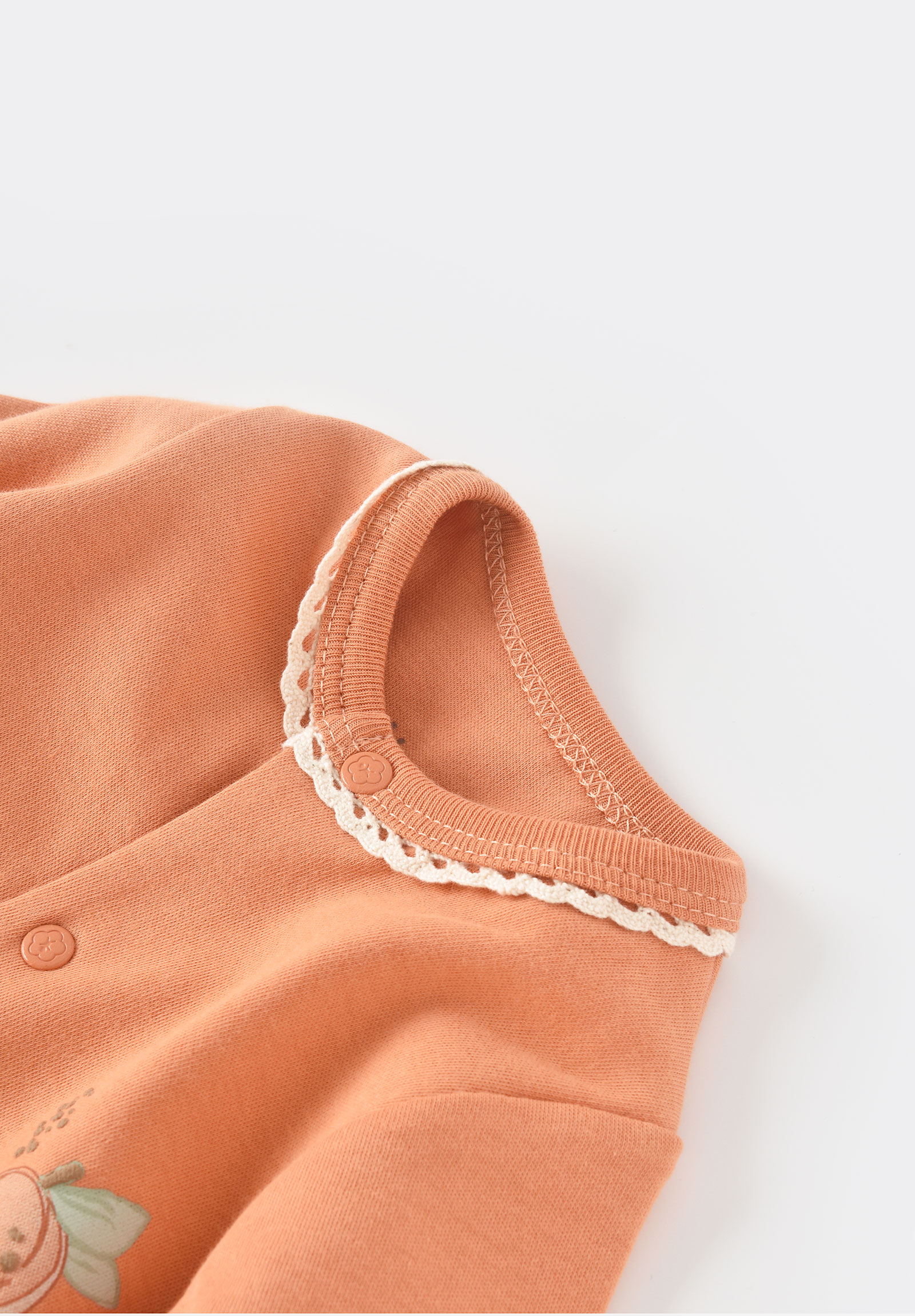 Φορμάκι βρεφικό με οργανικό βαμβάκι Biorganic Summer Fruit BRG60677-Πορτοκαλί φωτογραφία