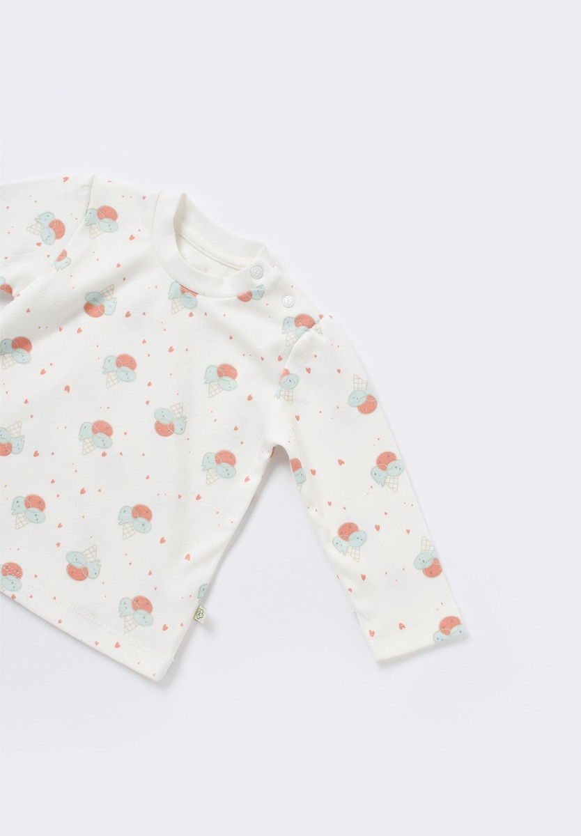 Σετ Σαλοπετα & Μπλουζα Biorganic Pretty Bunny BRG60681-Μέντα φωτογραφία