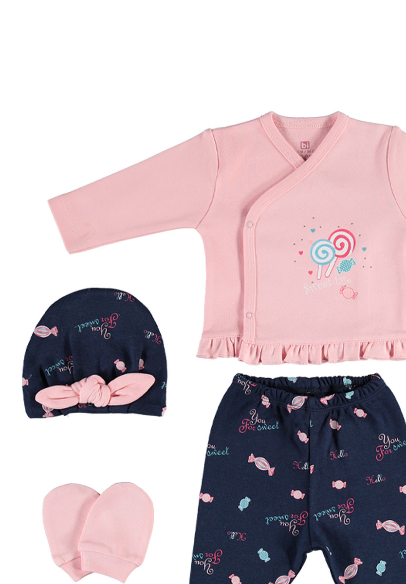 Σετ Πιτζάμας Με Βρεφικά Αξεσουαρ Biorganic Sweet Candy 62224 φωτογραφία