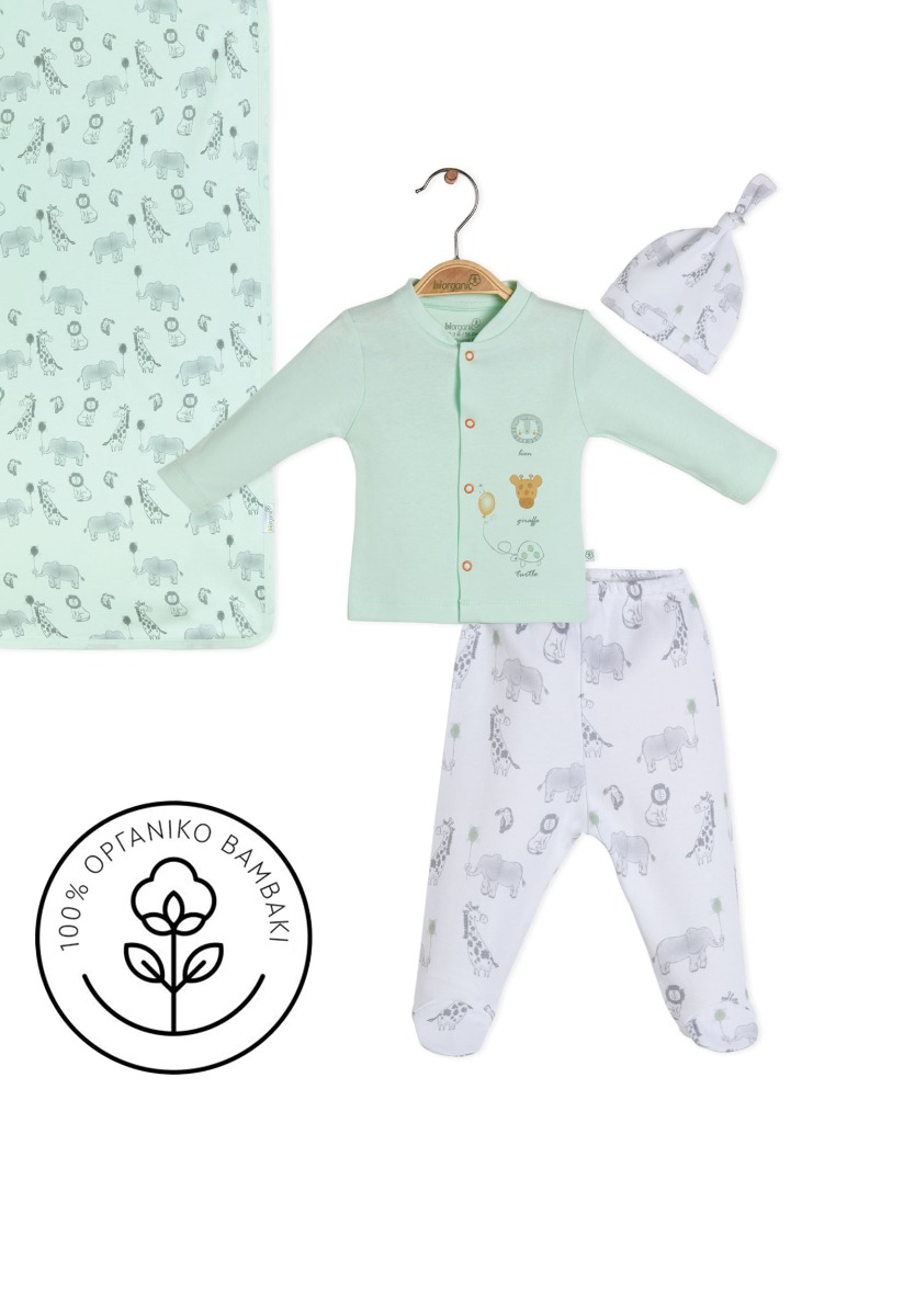 Biorganic Σετ Νεογνού Biorganic Travel Zoo 62248