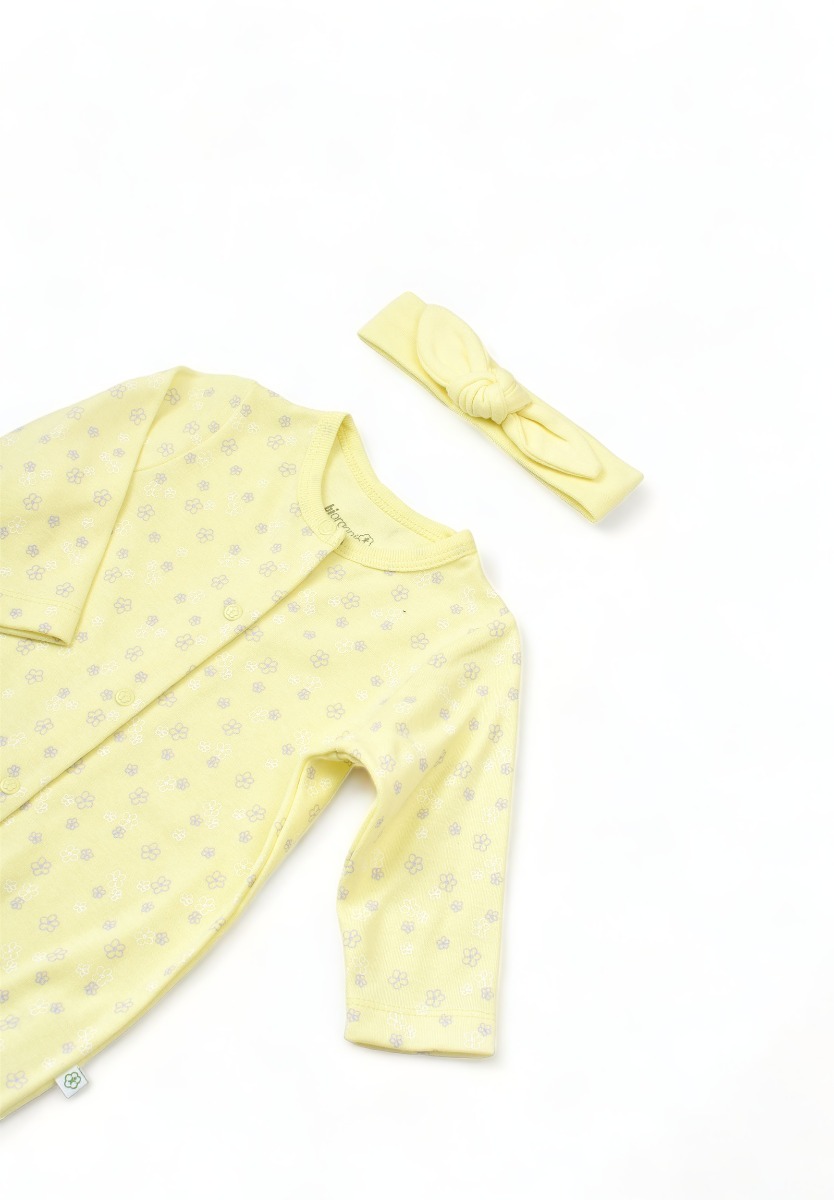 Σετ Βρεφικων Ρουχων Biorganic Love You BRG62277-Κίτρινο φωτογραφία
