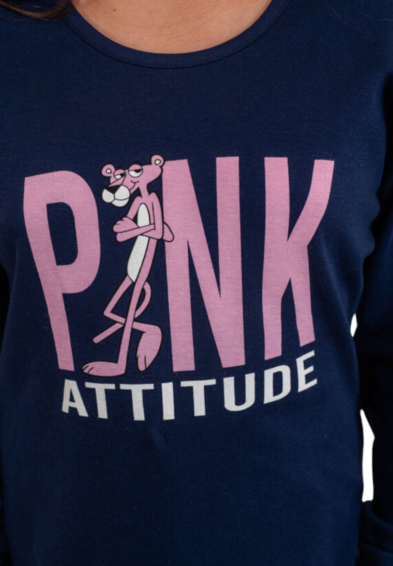 Πιτζάμα εφηβική Nina Club Pink Attitude Blue NC630K-24-01-Μπλε φωτογραφία