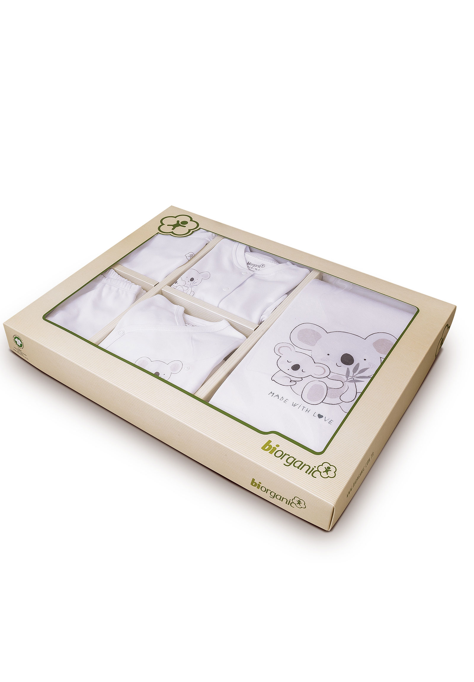 Biorganic Σετ Νεογνού Unisex Biorganic Koala Mama 63138-Εκρού