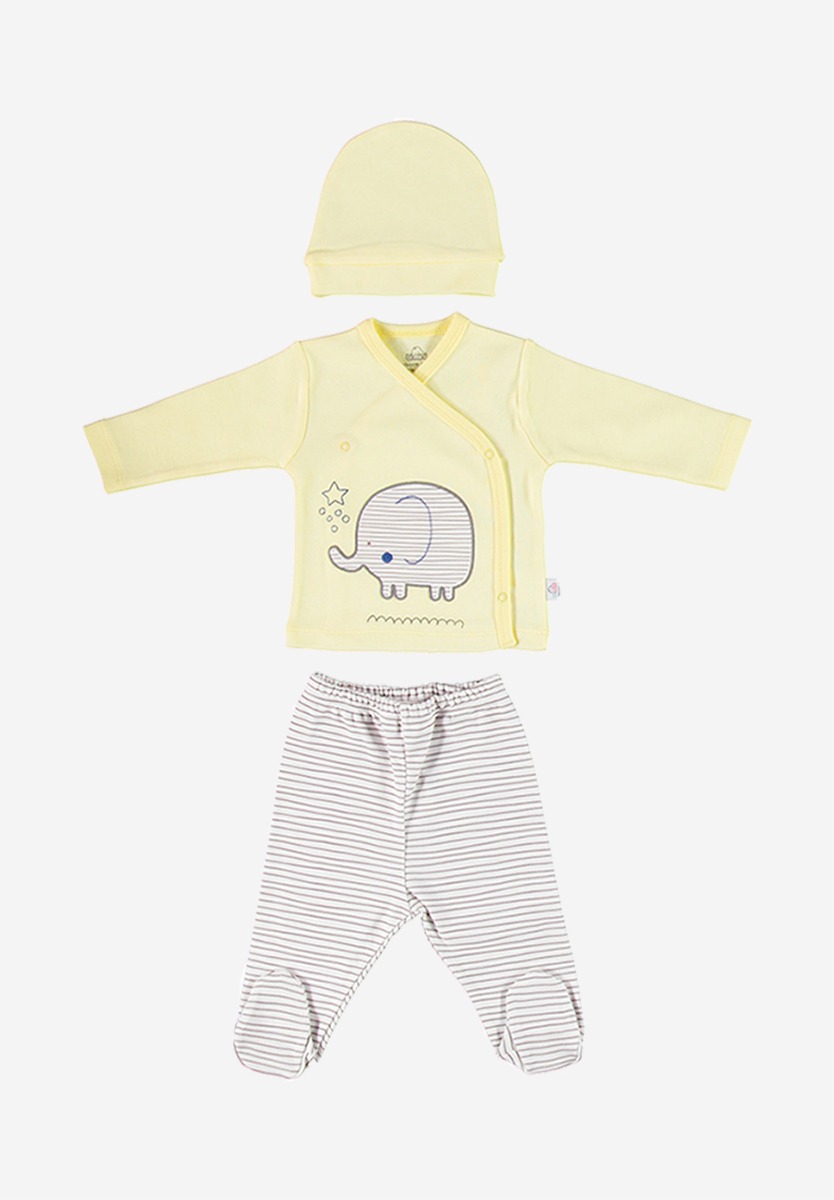 Σετ προίκα μωρού Happy Elephant Yellow 10 Τεμ. 63184B φωτογραφία