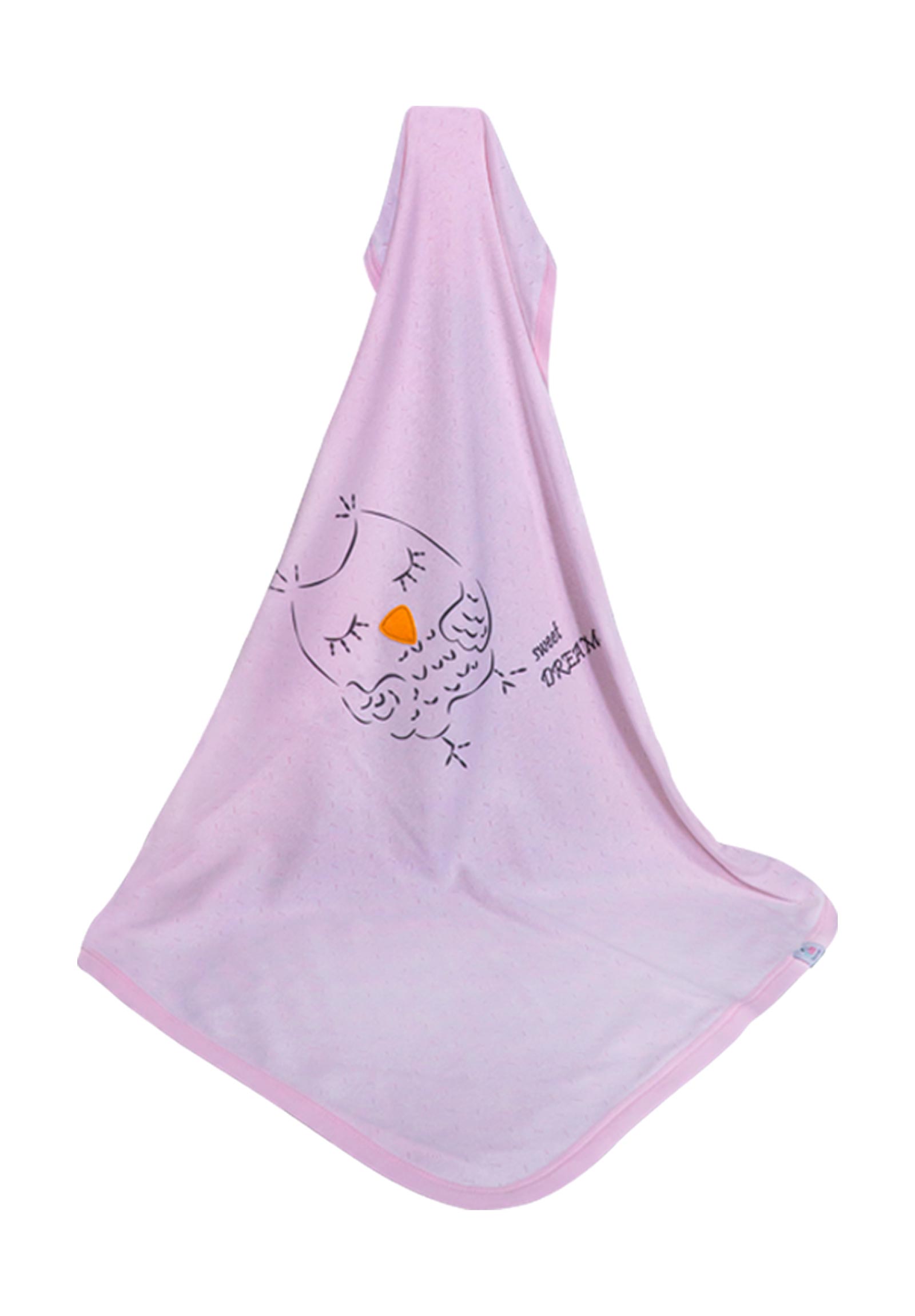 Bimini Βρεφικό κουβερτάκι αγκαλιάς Owl 85x90 εκ. 64506-Ροζ