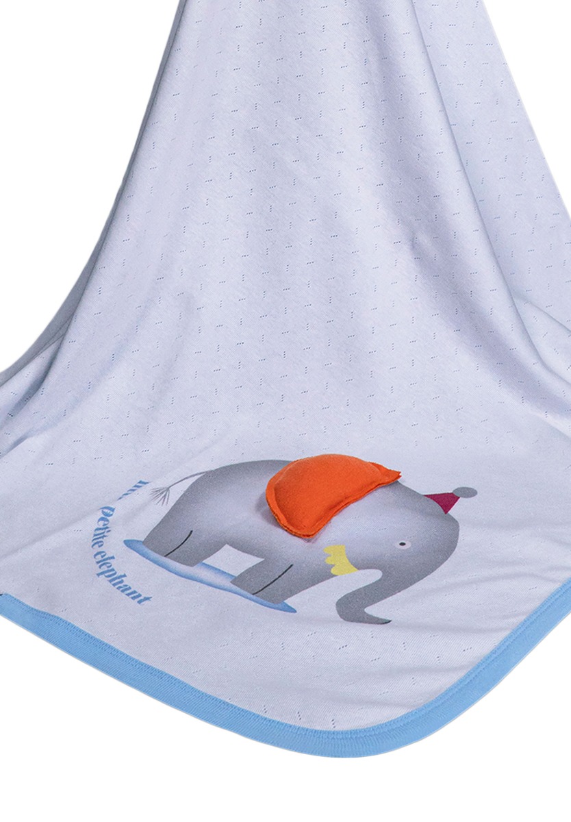 Κουβερτάκι βαμβακερό 85x90 εκ. Elephant 64508B φωτογραφία