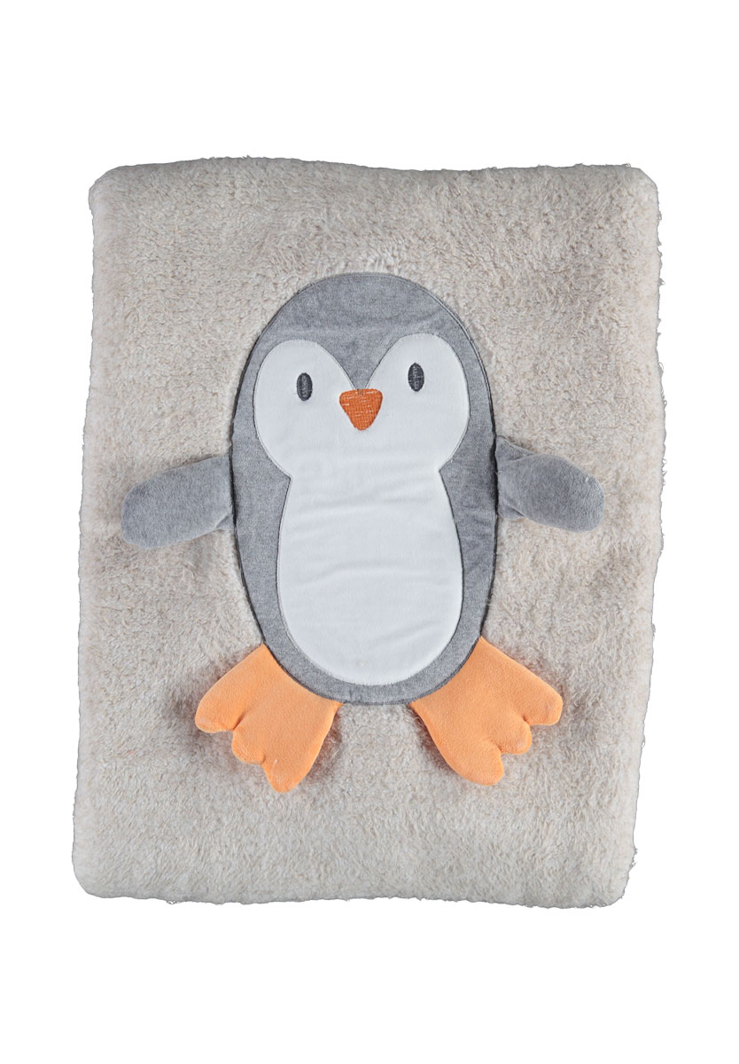 Bi Baby Κουβέρτα βρεφική Cute Penguin Beige 64523D