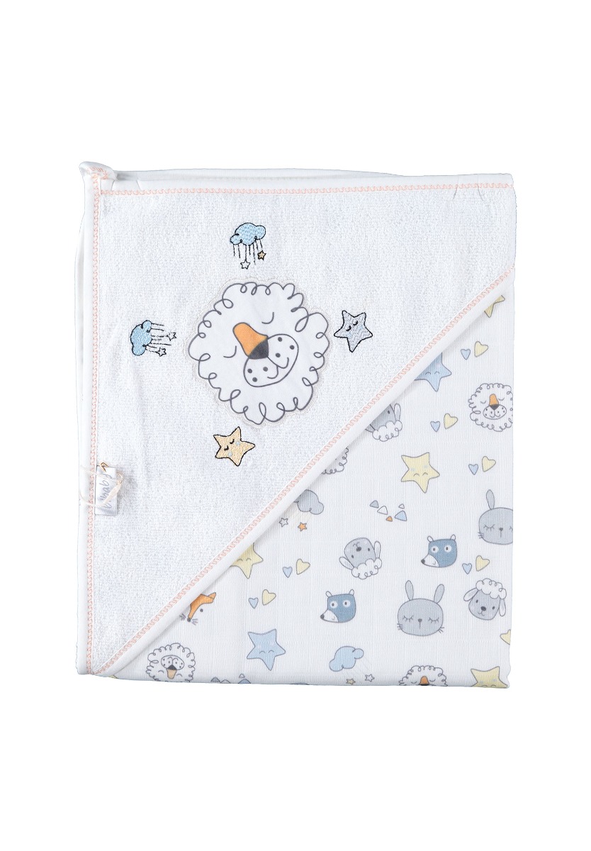 Bi Baby Μουσελίνα με πετσετέ επένδυση Lion 66307
