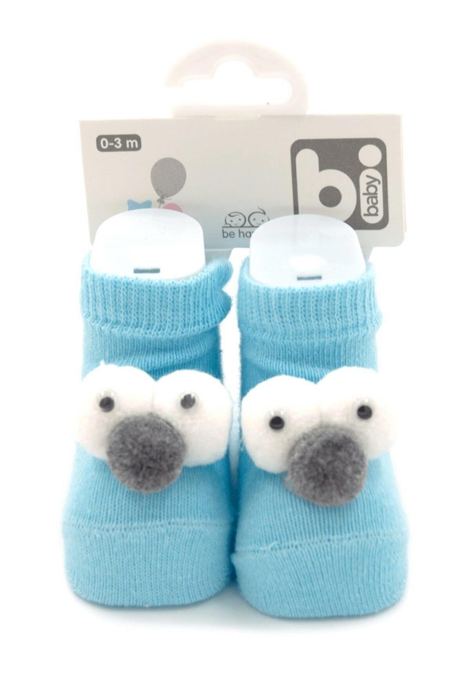 Bi Baby Καλτσάκια bebe Unisex Crazy Friends 68303-Γαλάζιο