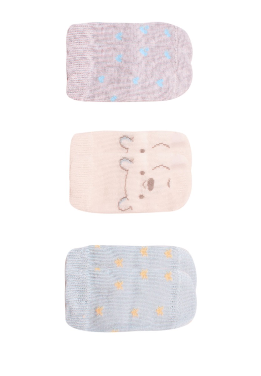 Bi Baby Καλτσάκια bebe Bear Buddies 3 τεμ. 68335a