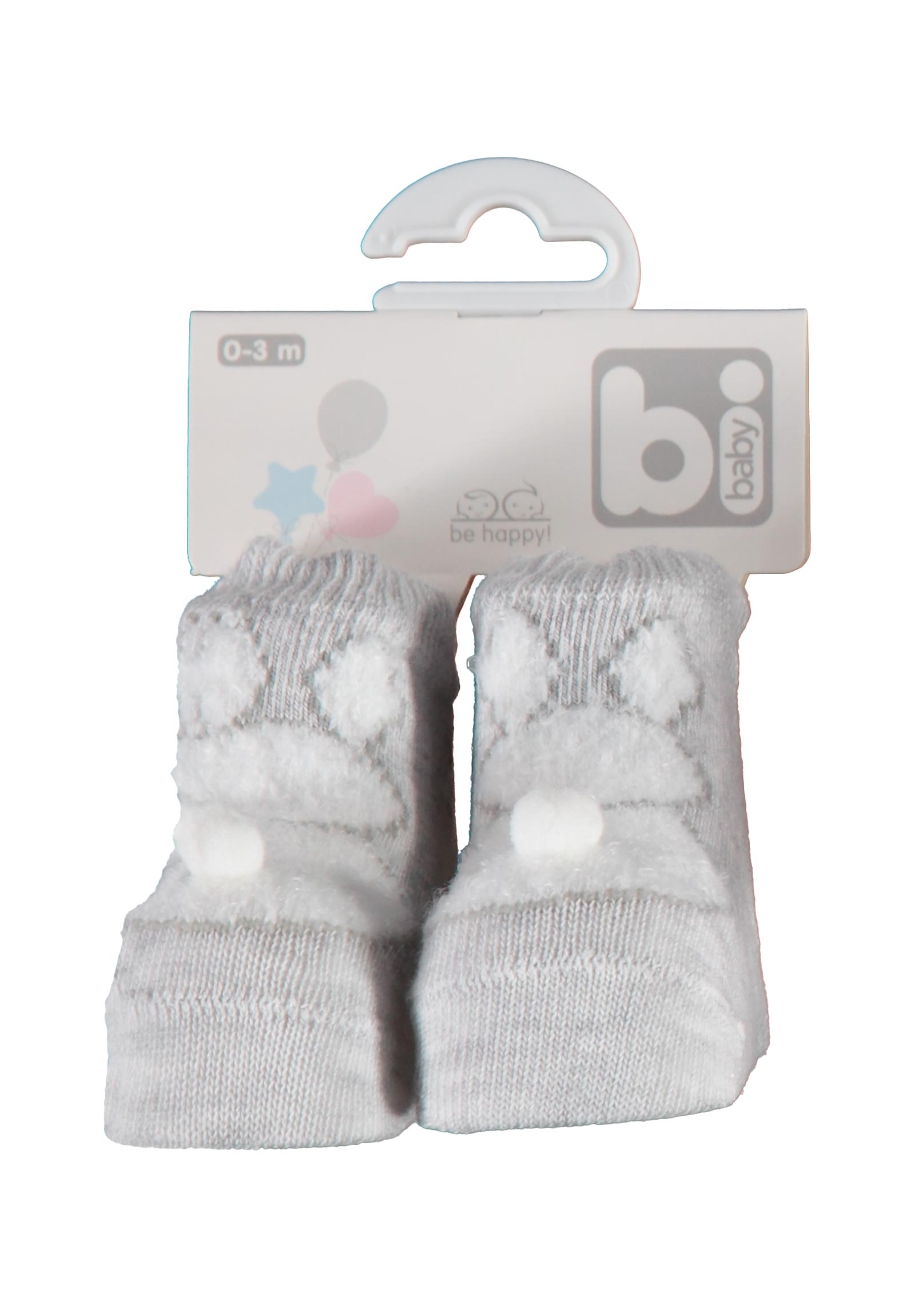 Bi Baby Καλτσάκια bebe Little Bunny 68367-Γκρι