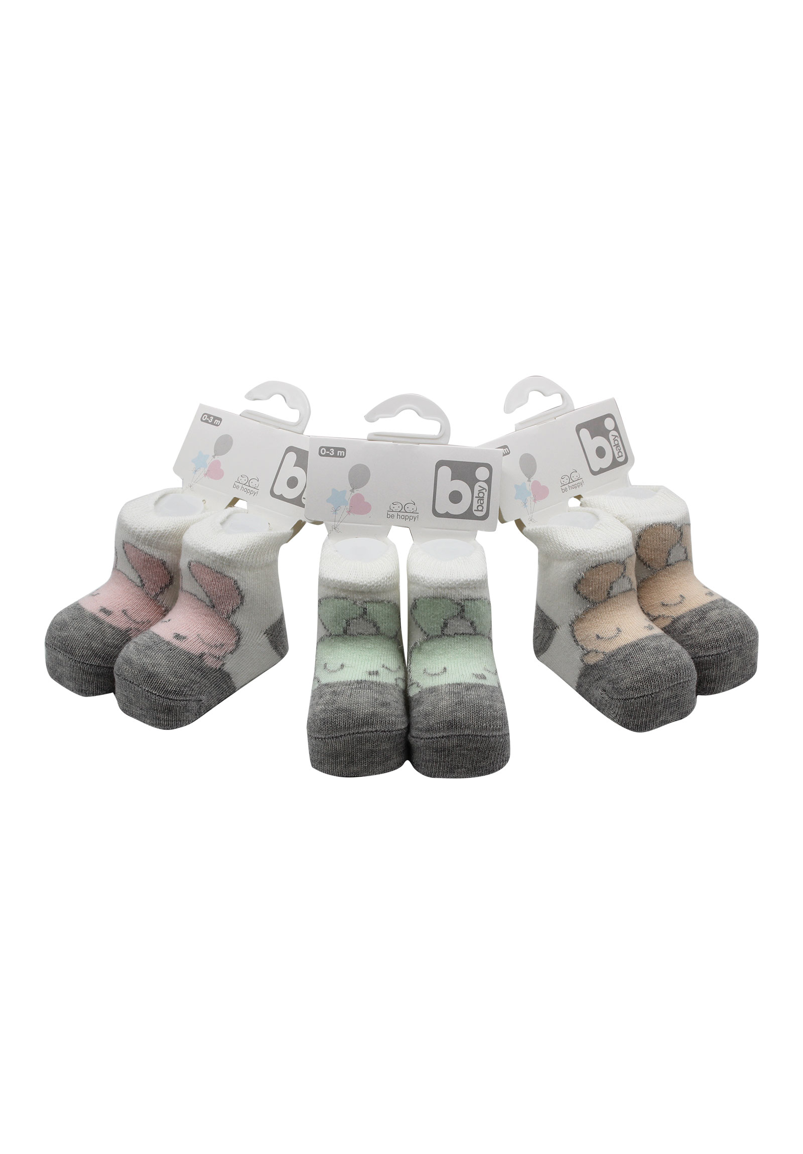 Closet22 Καλτσάκια bebe Unisex Rabbits 68369-Γαλάζιο